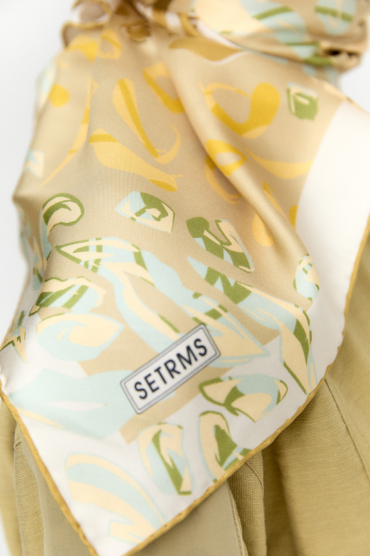 Leopar Desenli Twill İpek Eşarp, Tesettür Giyim