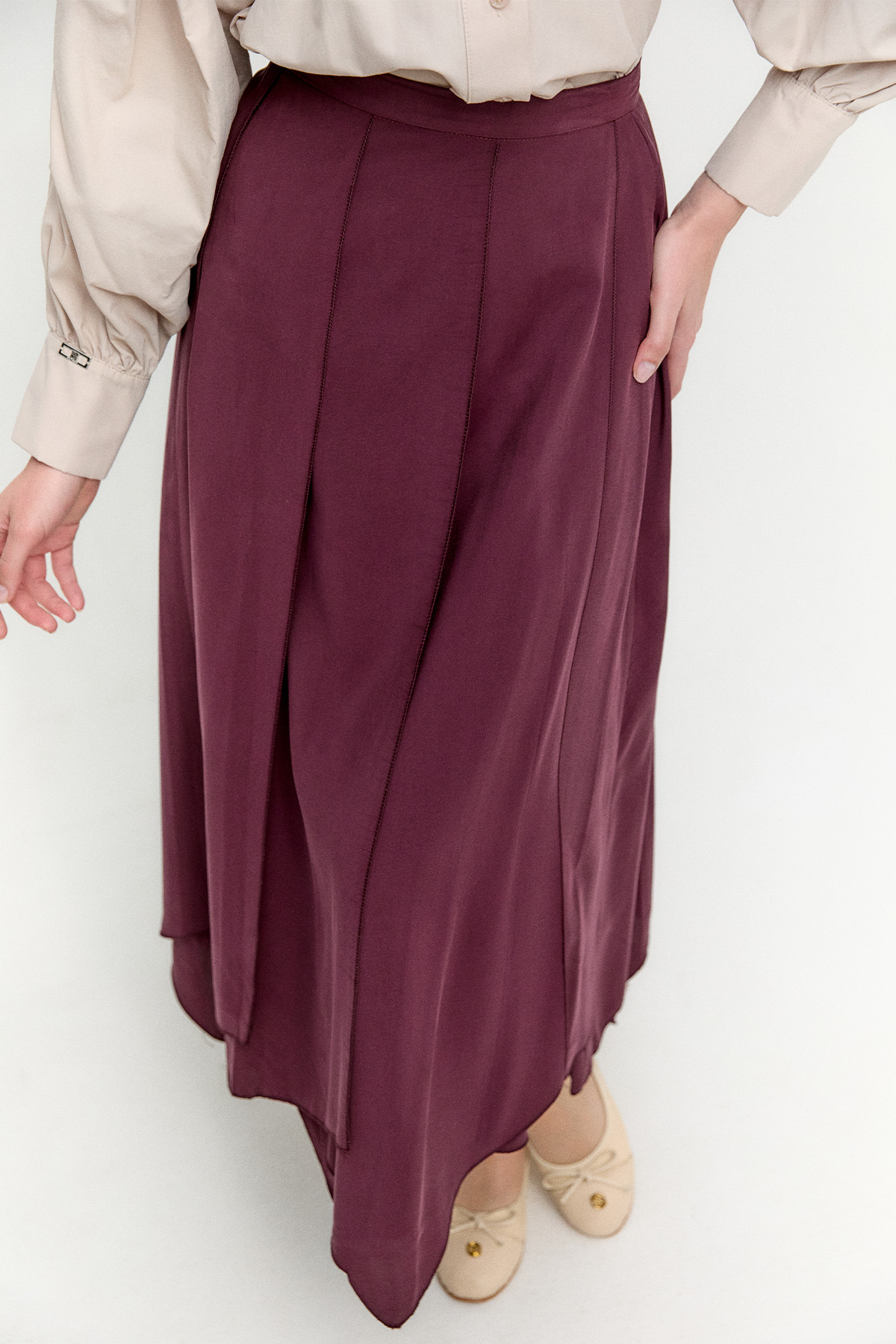 Parçalı Lyocell Etek, Tesettür Giyim