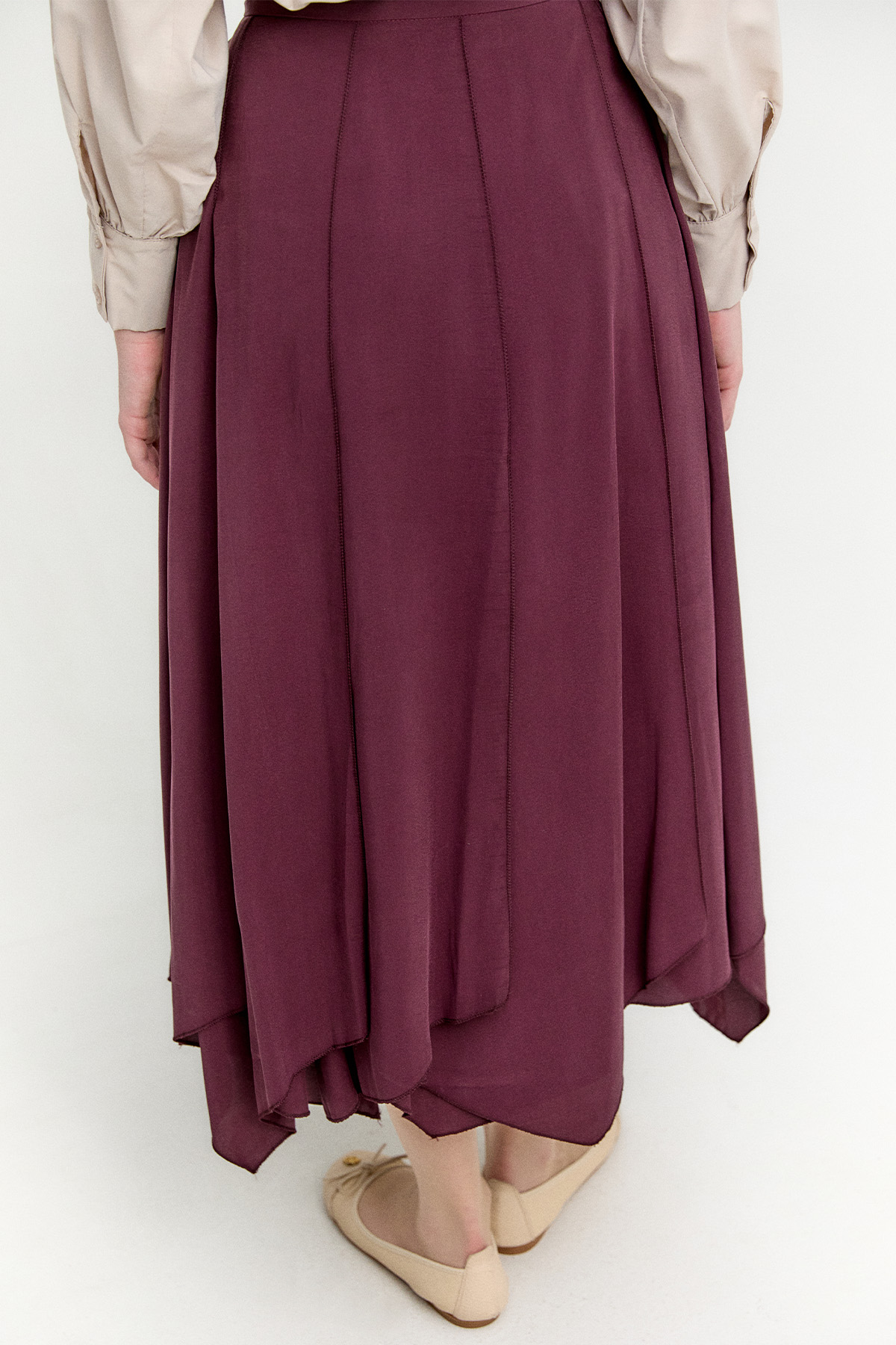 Parçalı Lyocell Etek, Tesettür Giyim