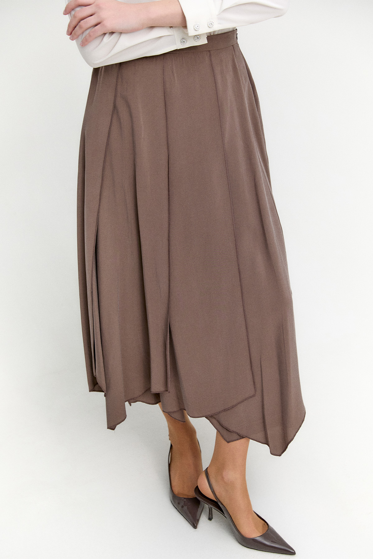 Parçalı Lyocell Etek, Tesettür Giyim