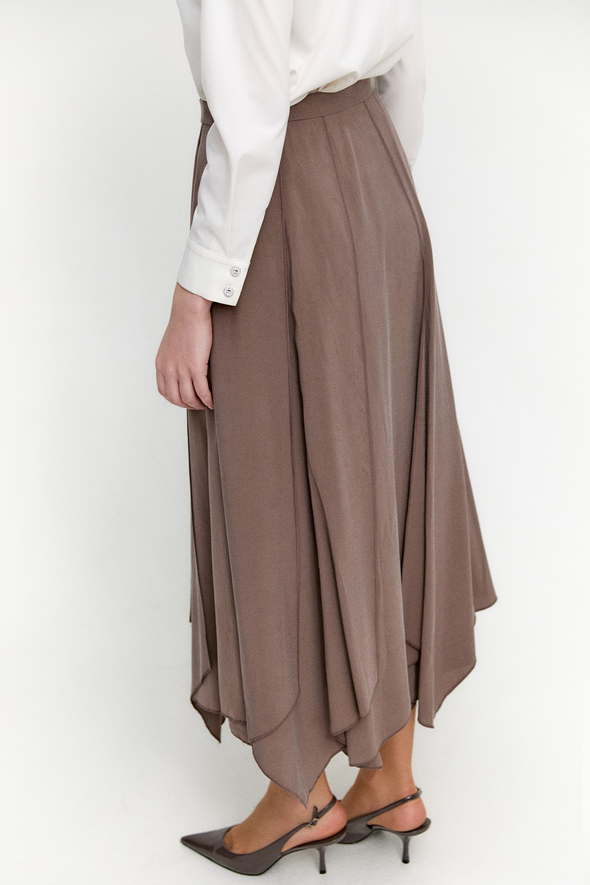 Parçalı Lyocell Etek, Tesettür Giyim