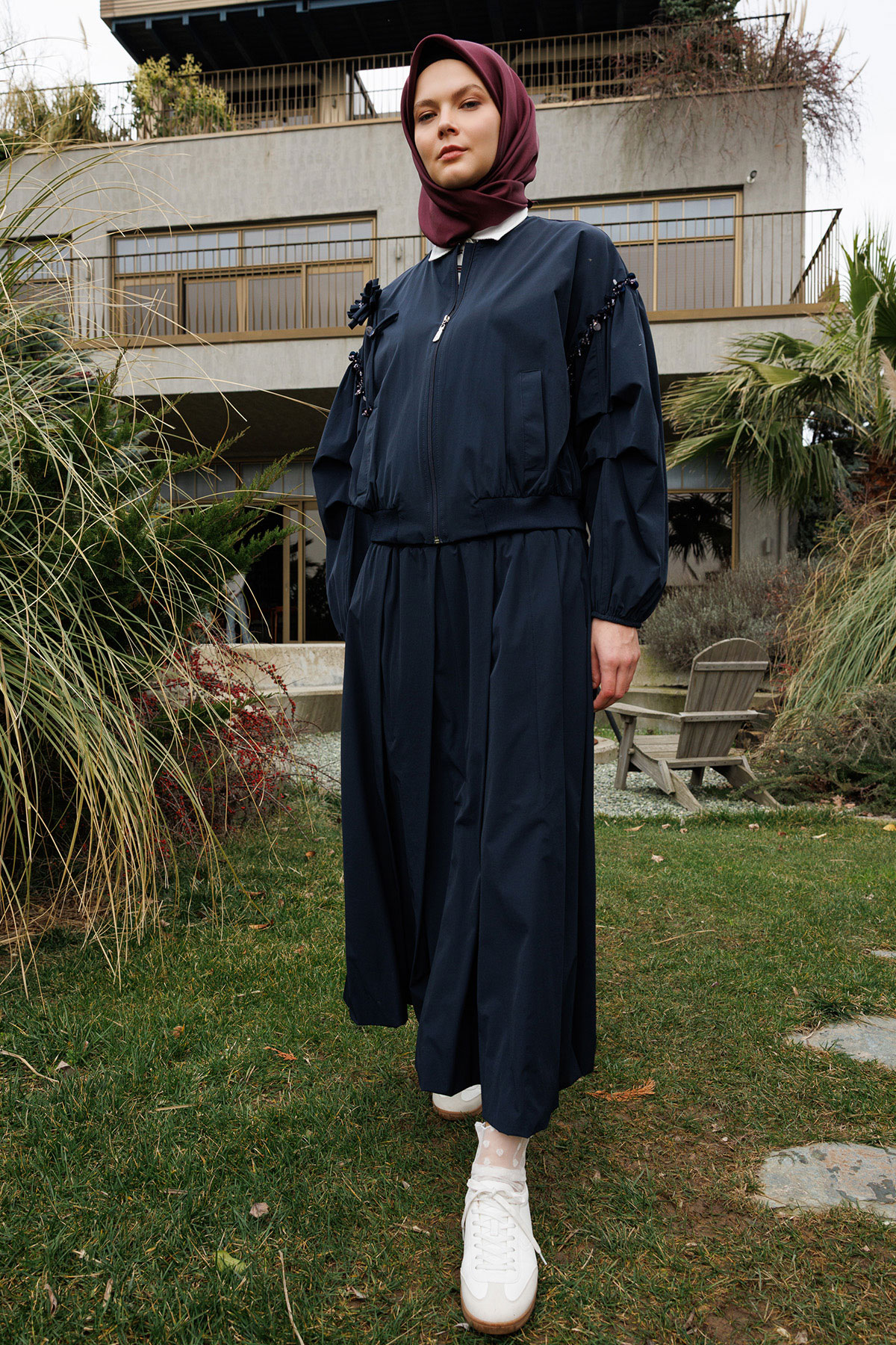 Pilikaşeli Balon Etek, Tesettür Giyim