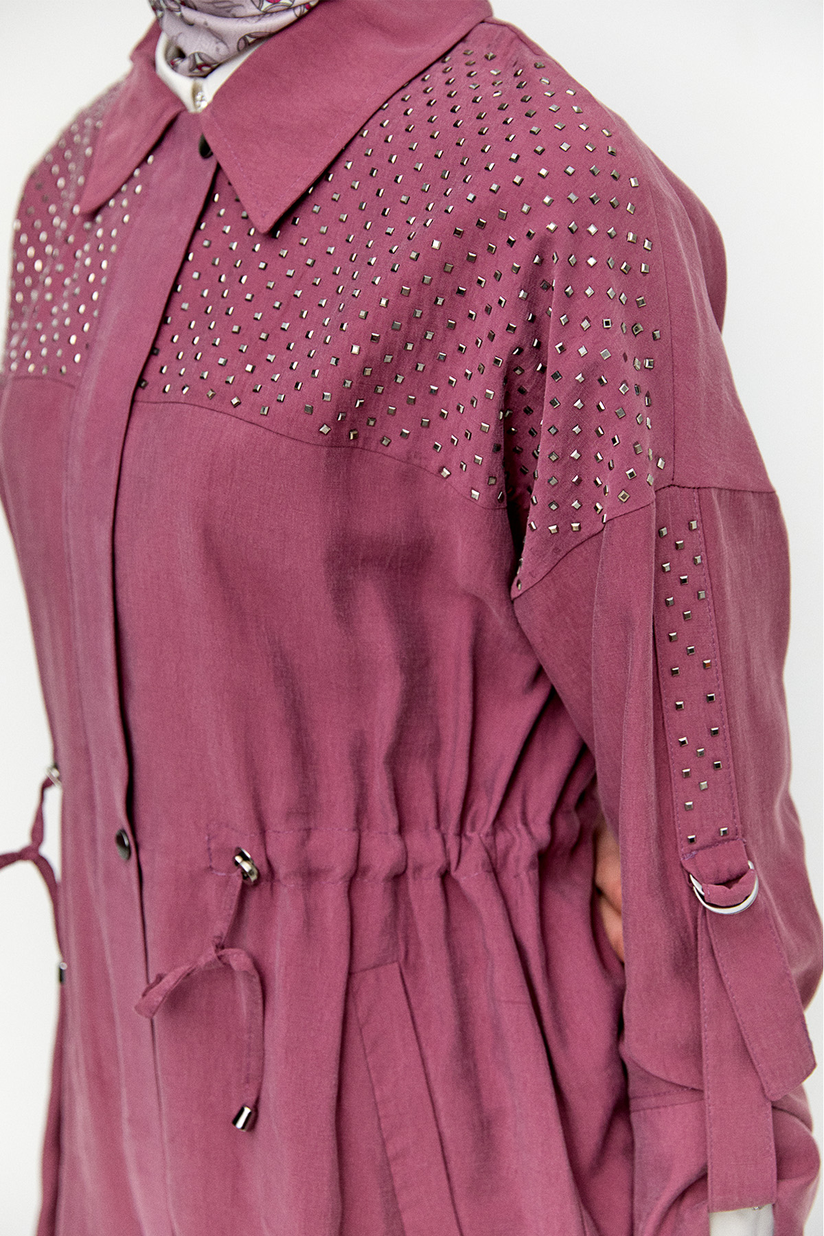 Hotfix Baskılı Kap, Tesettür Giyim