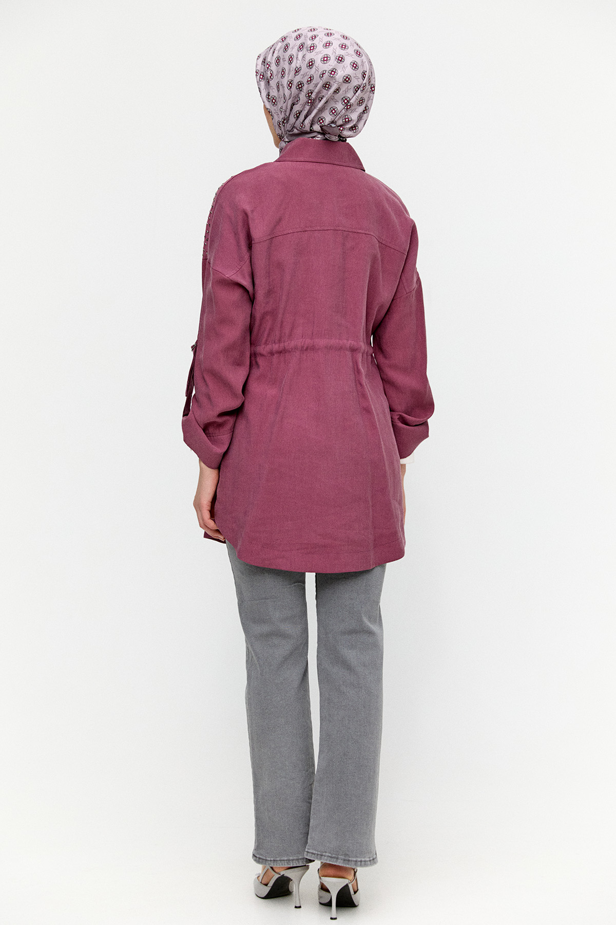 Hotfix Baskılı Kap, Tesettür Giyim