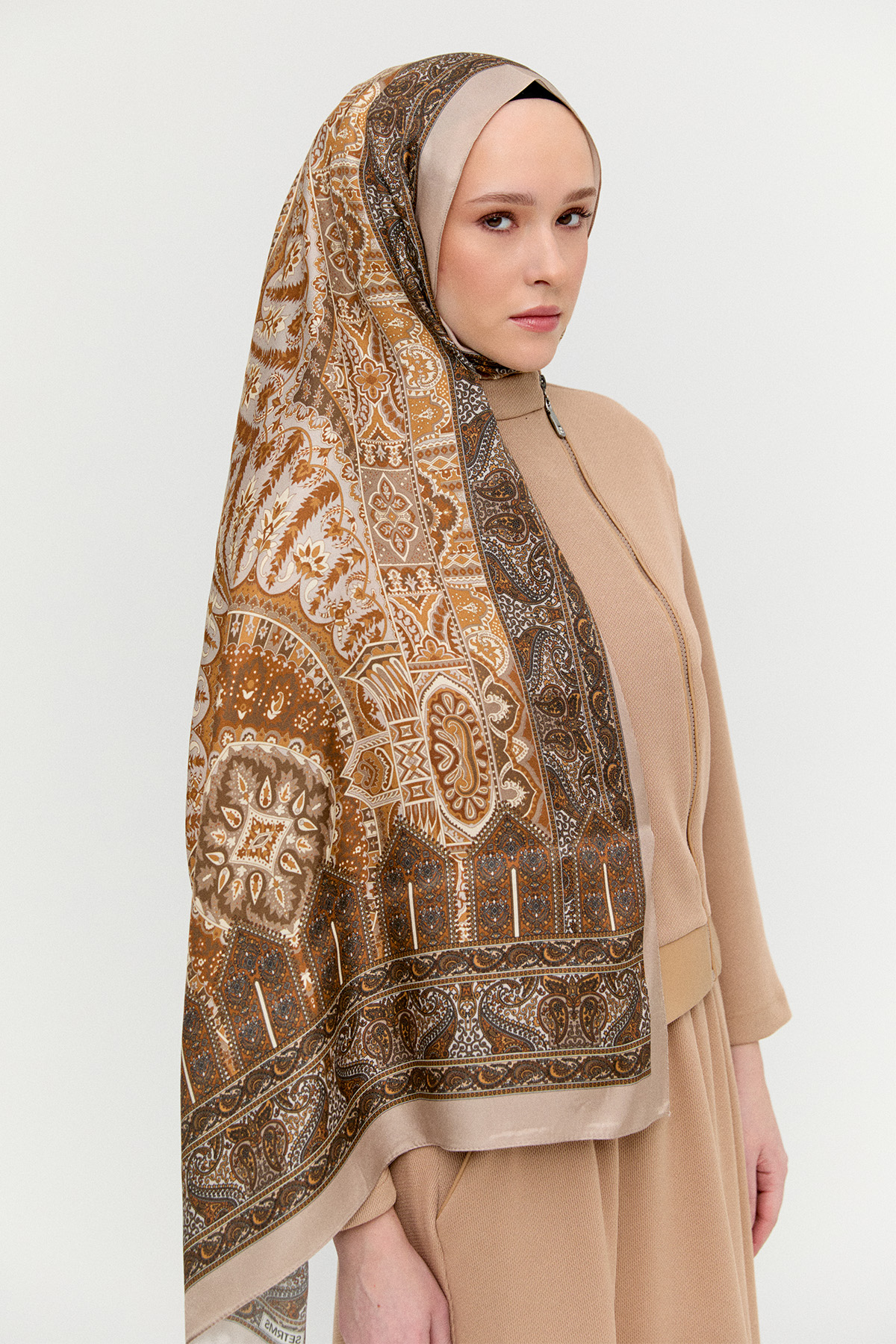 Etnik Motifli Modal Şal, Tesettür Giyim