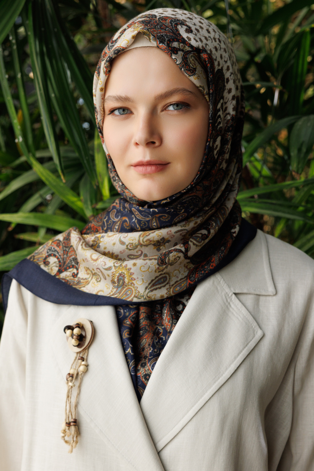 Paisley Desenli Modal Şal, Tesettür Giyim