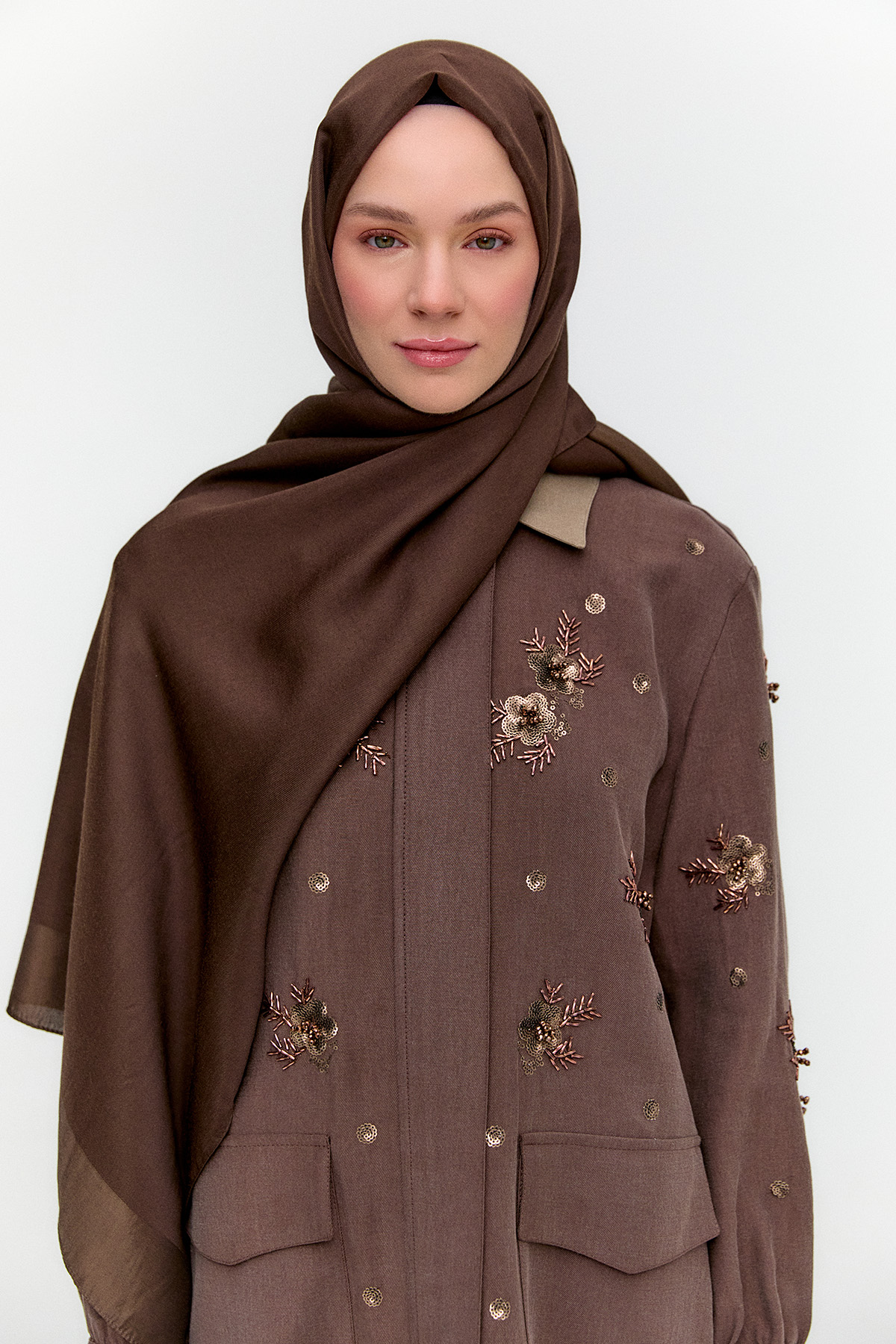 Desensiz Çerveli Modal Şal, Tesettür Giyim