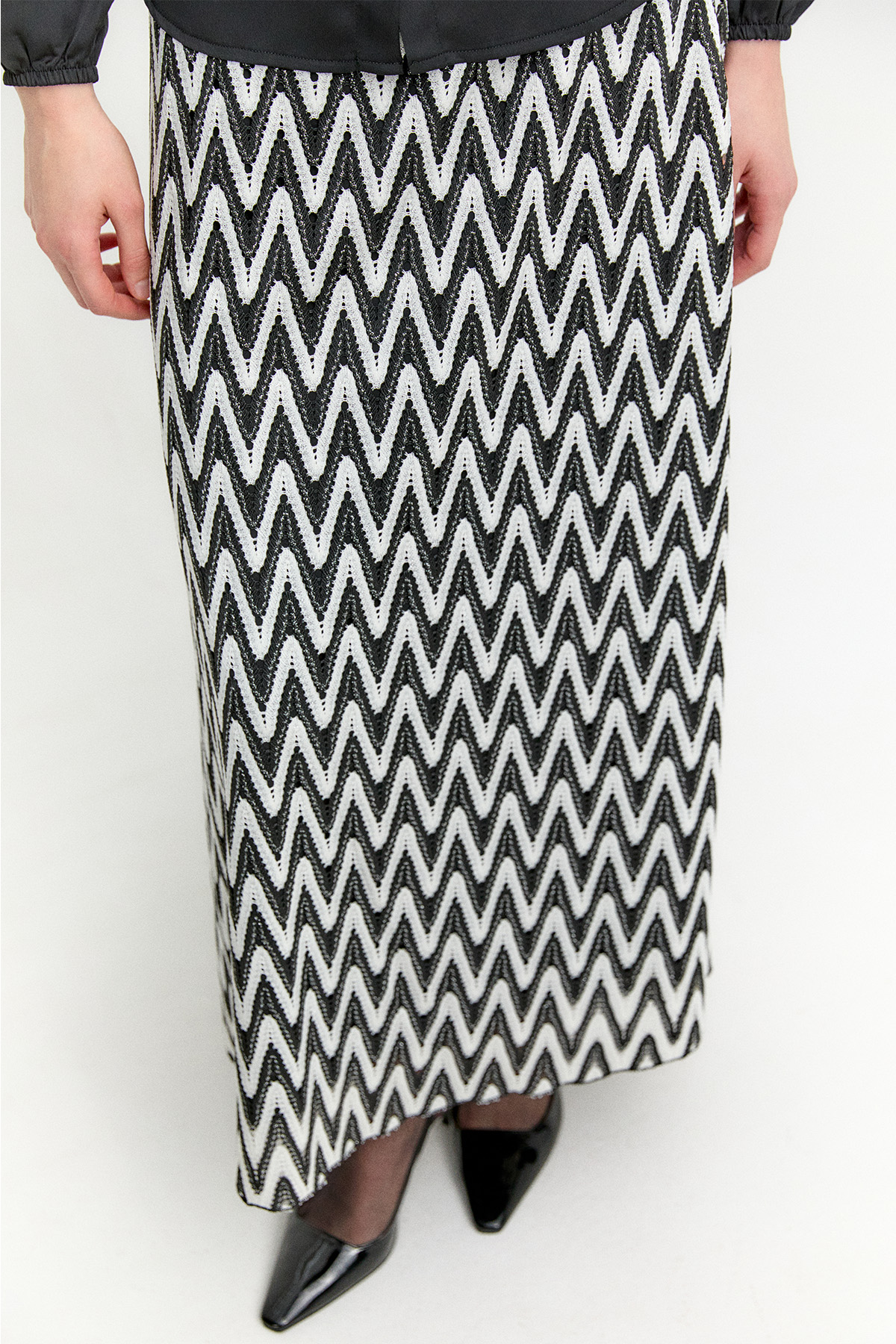 Zikzak Desenli İkili Takım, Tesettür Giyim