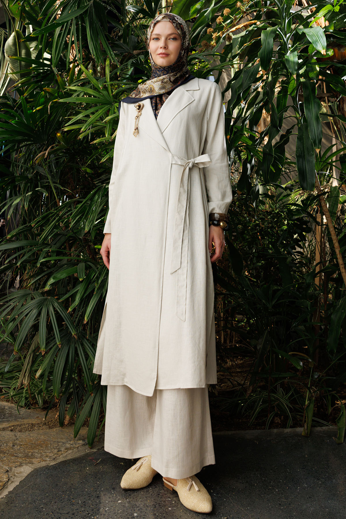 Keten İkili Takım, Tesettür Giyim