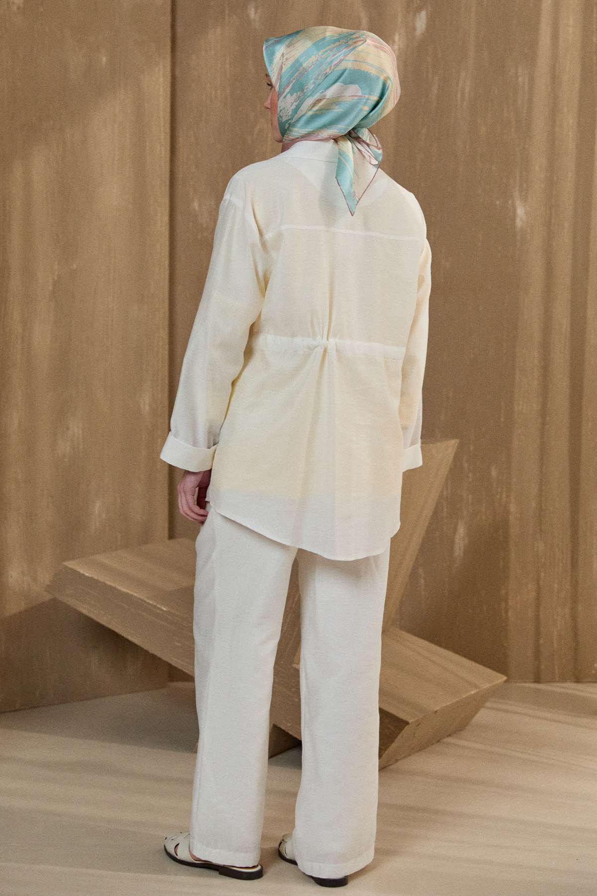 Kruvaze Kuşaklı İkili Takım, Tesettür Giyim