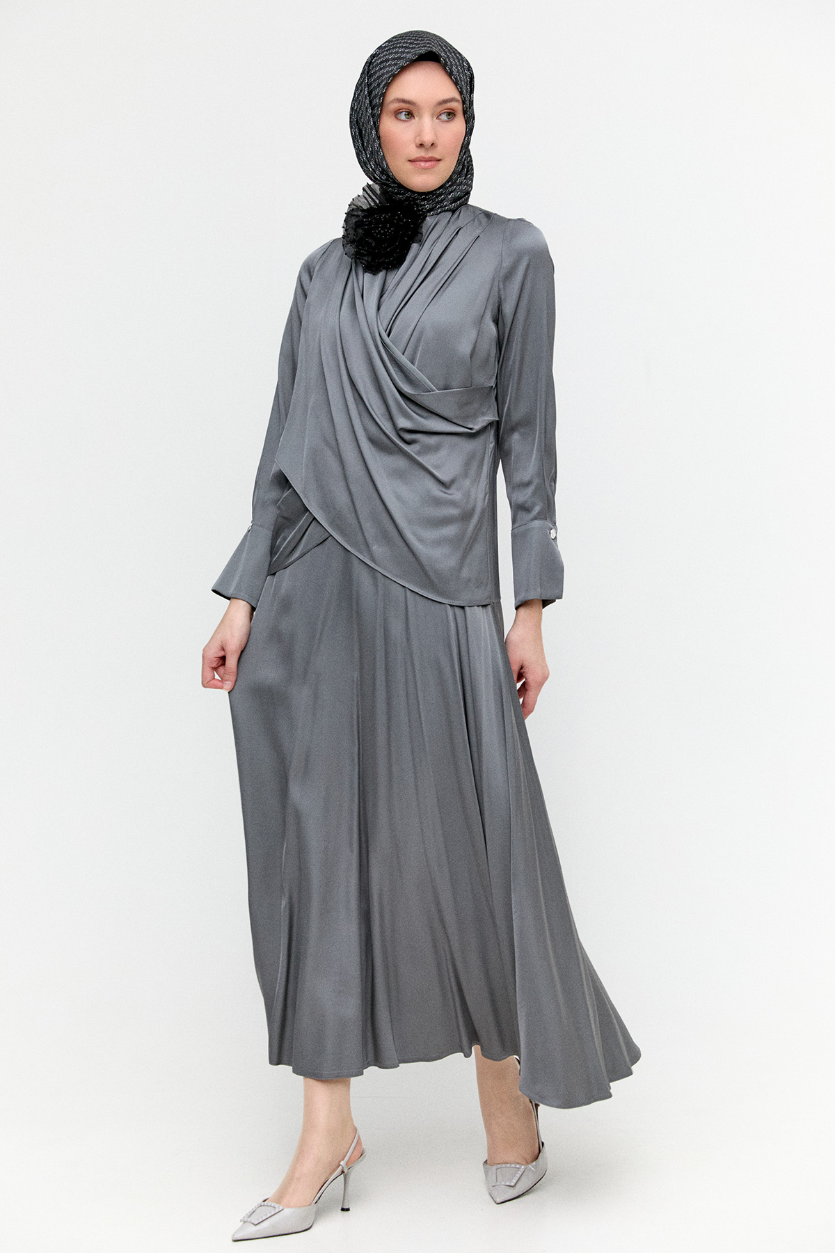 Anvelop Drapeli İkili Takım, Tesettür Giyim