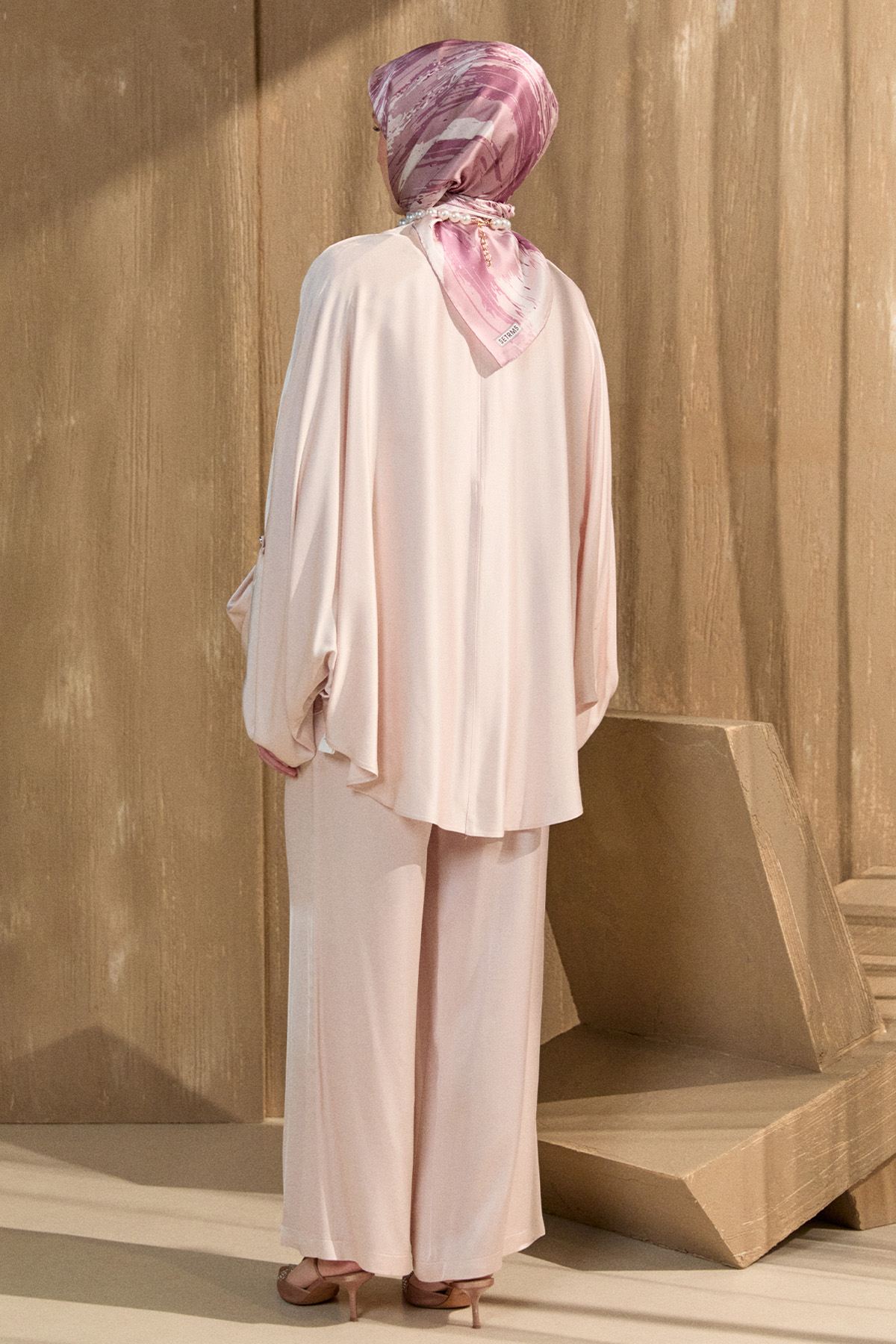 Yarasa Kesim Floş İkili Takım, Tesettür Giyim