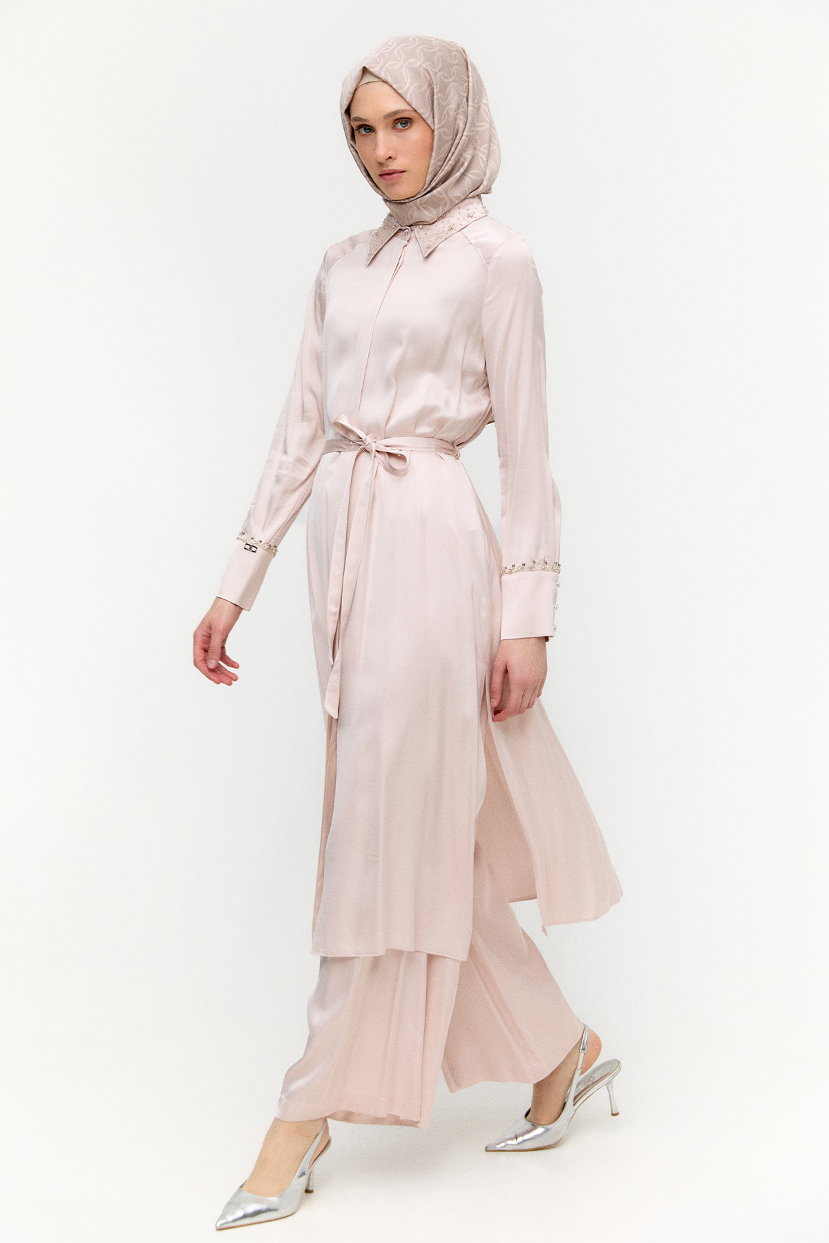 Saten Uzun İkili Takım, Tesettür Giyim