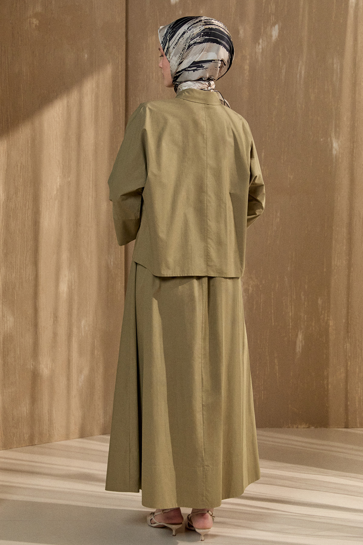 Nakış Detaylı Pamuklu Takım, Tesettür Giyim