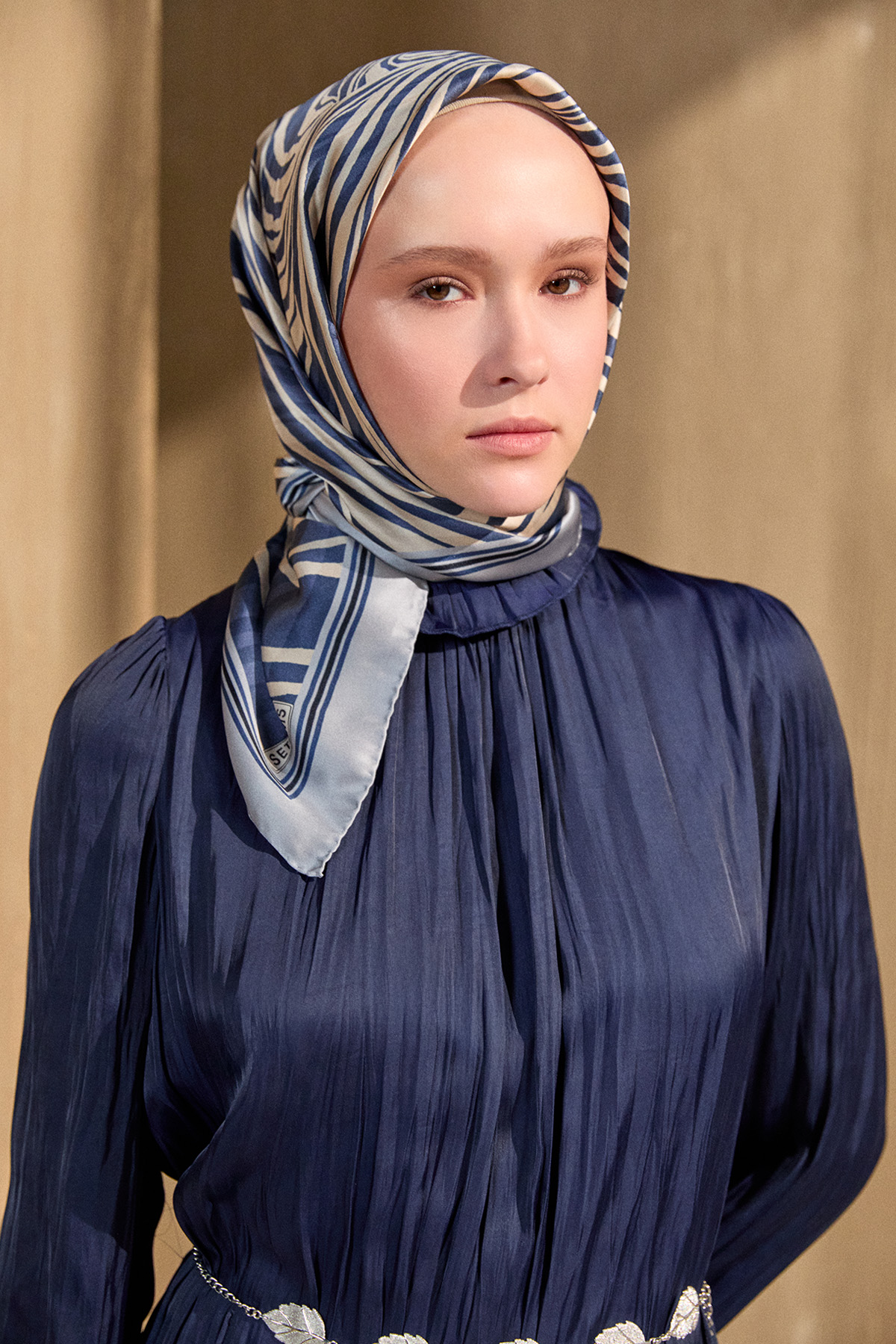 Kraşlı Saten İkili Takım, Tesettür Giyim