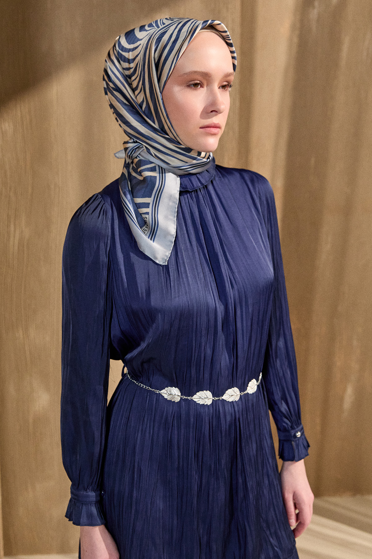 Kraşlı Saten İkili Takım, Tesettür Giyim