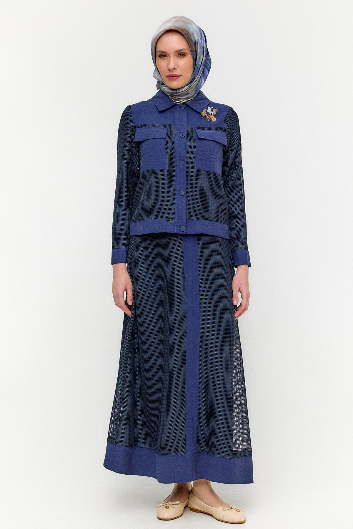 File Kombinli 3`Lü Takım, Tesettür Giyim