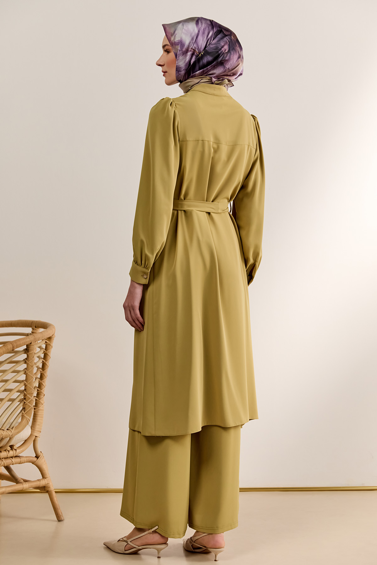 Kuşaklı İkili Takım, Tesettür Giyim