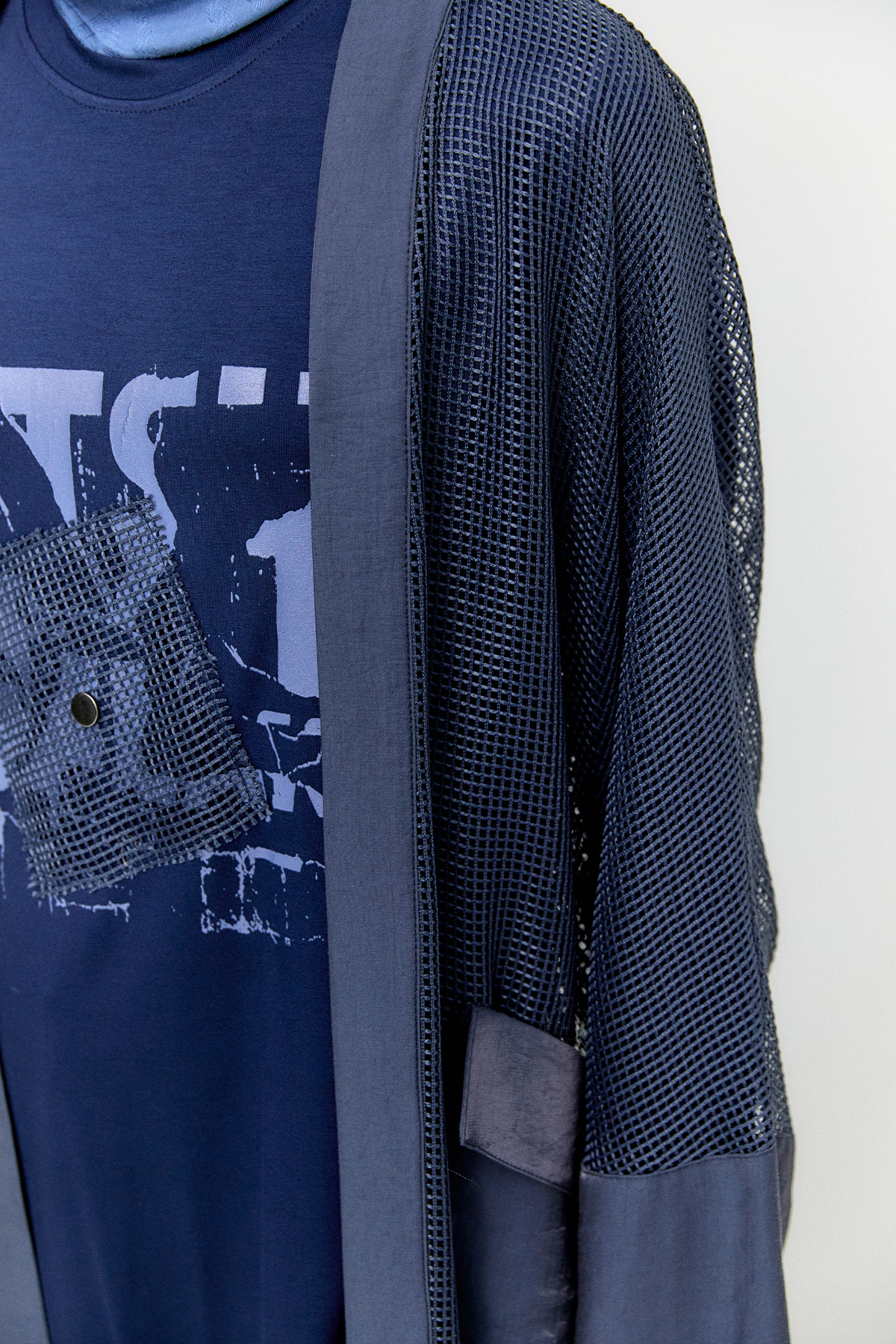 Penye Tunikli Fileli Twinset, Tesettür Giyim