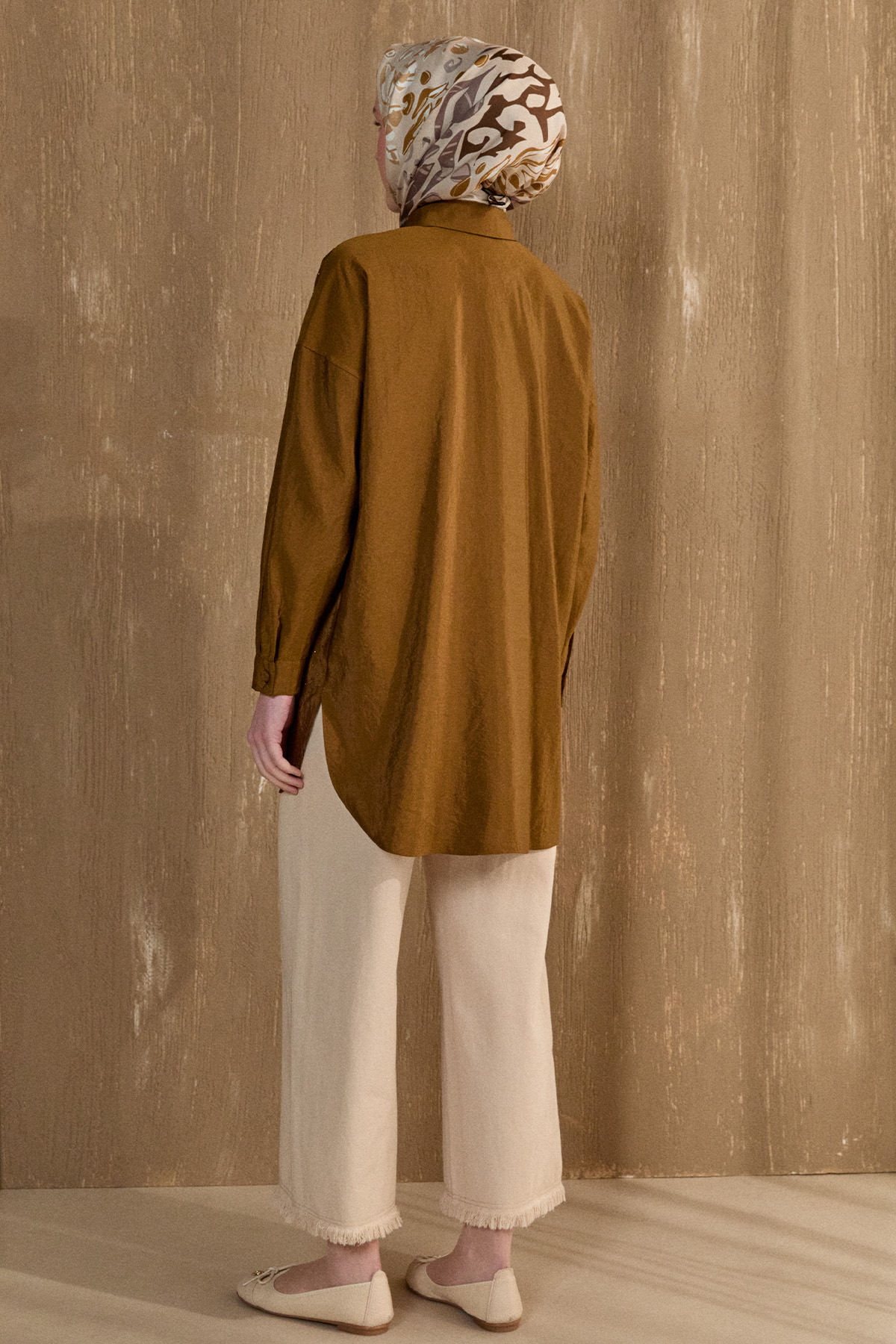 Casual Taşlı Oversize Tunik, Tesettür Giyim