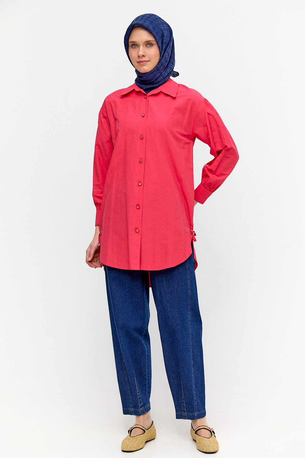 Bağcık Detaylı Tunik, Tesettür Giyim