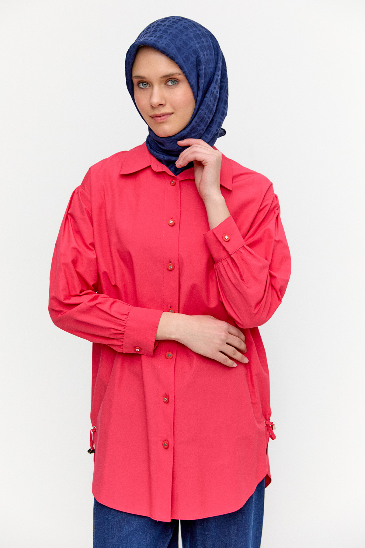 Bağcık Detaylı Tunik, Tesettür Giyim