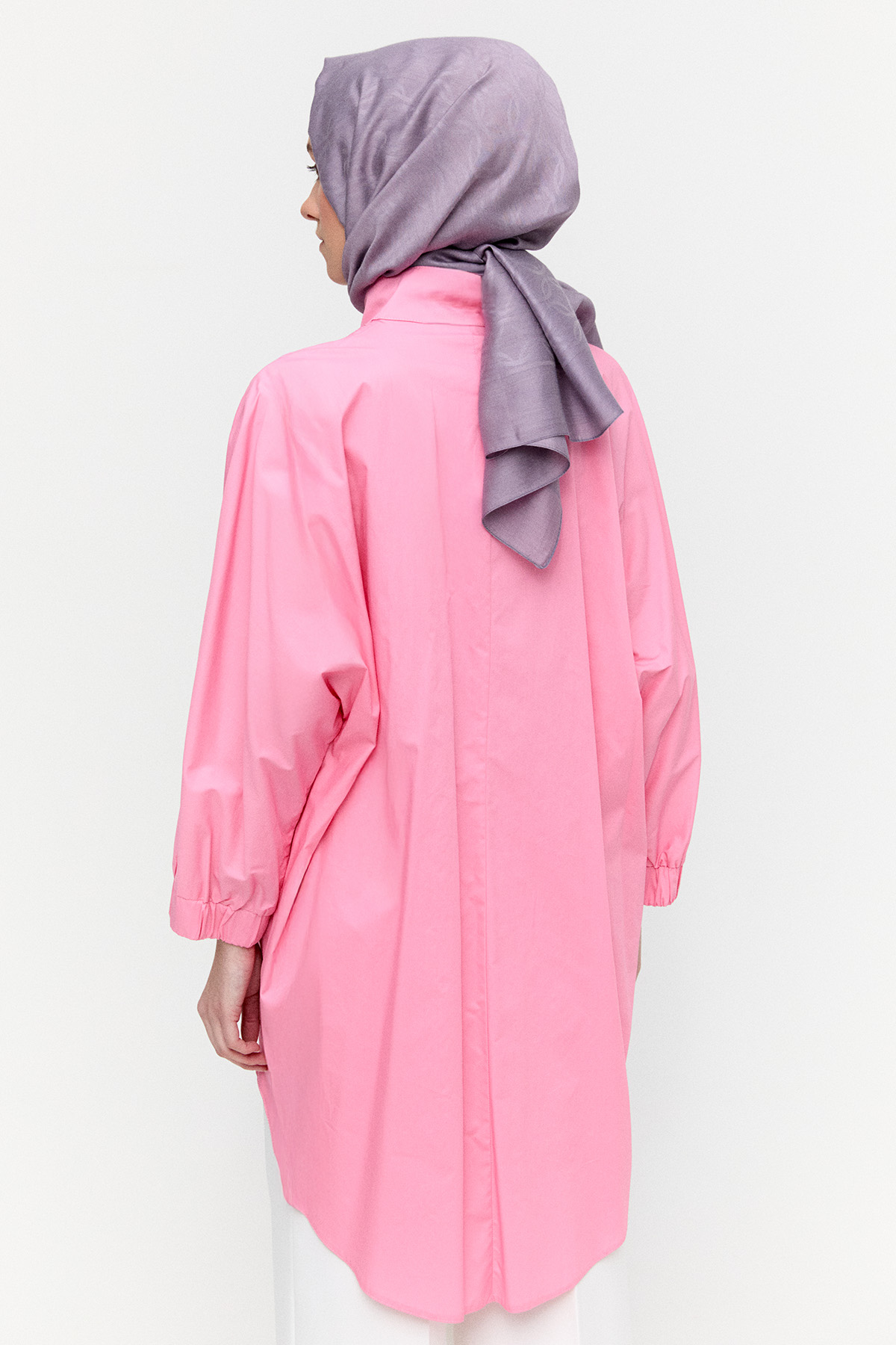 Yüksek Yakalı Pamuk Tunik, Tesettür Giyim