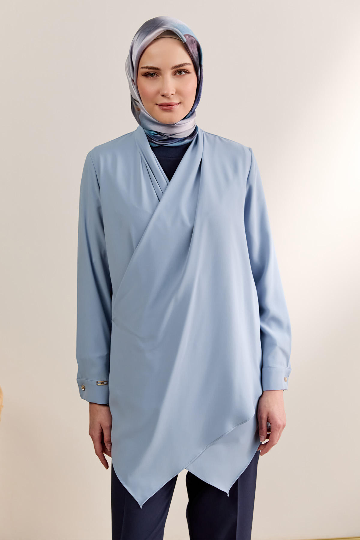 Şal Yaka Anvelop Kesim Tunik, Tesettür Giyim