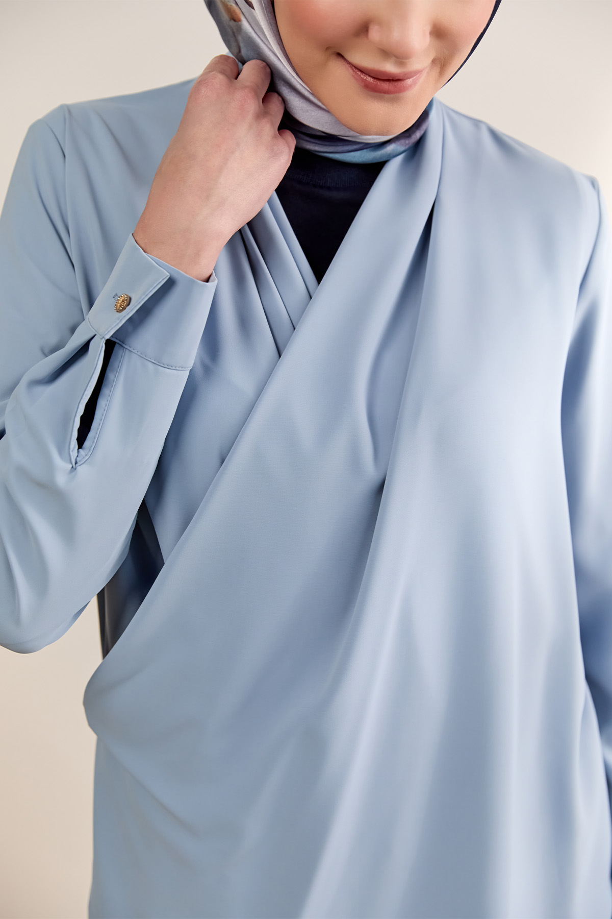 Şal Yaka Anvelop Kesim Tunik, Tesettür Giyim