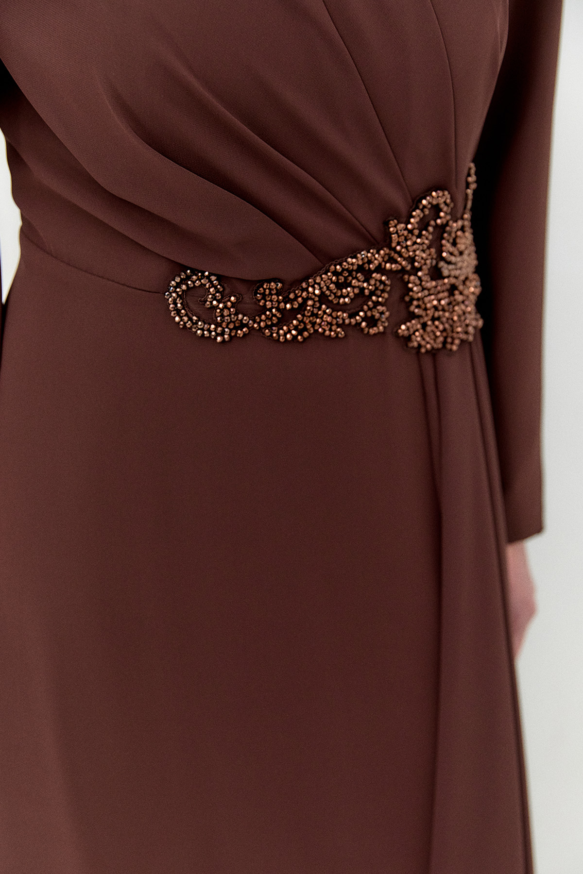 Taş Detaylı Büyük Beden Abiye, Tesettür Giyim