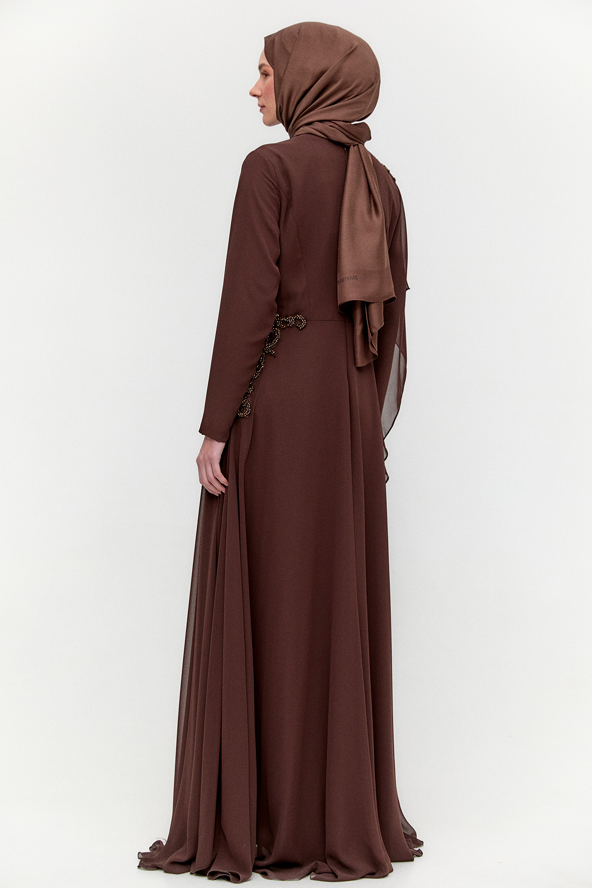 Taş Detaylı Büyük Beden Abiye, Tesettür Giyim