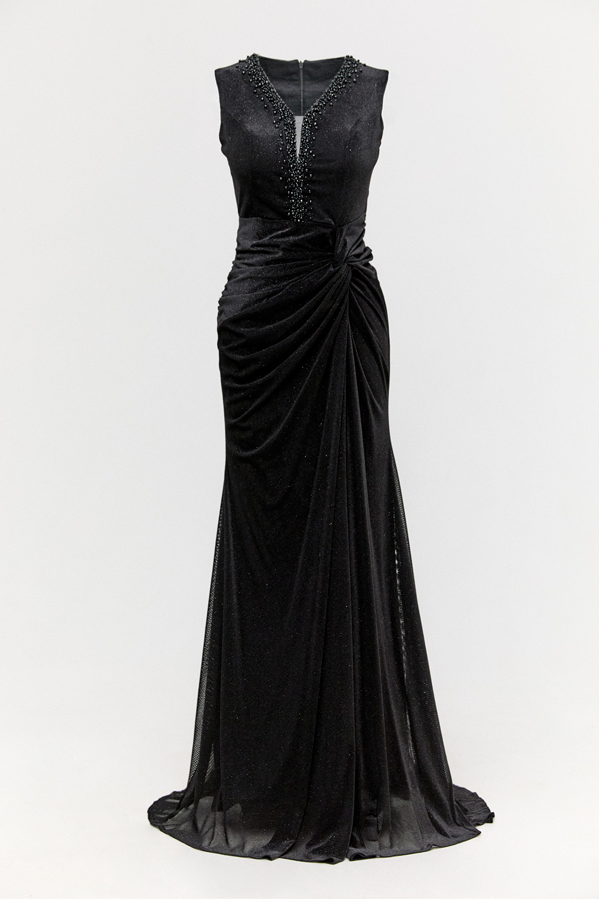 Işıltılı Taş Detaylı Abiye Elbise, Tesettür Giyim