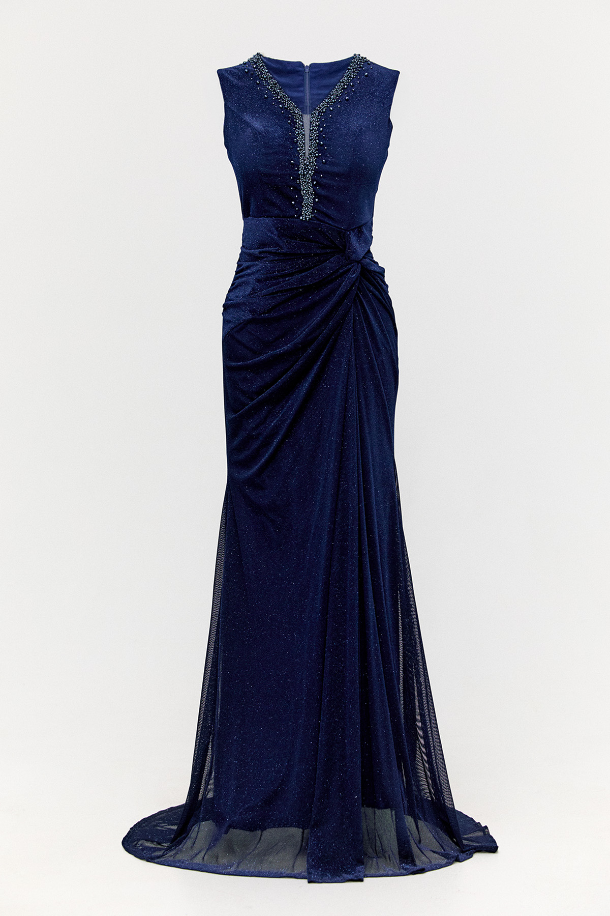 Işıltılı Taş Detaylı Abiye Elbise, Tesettür Giyim