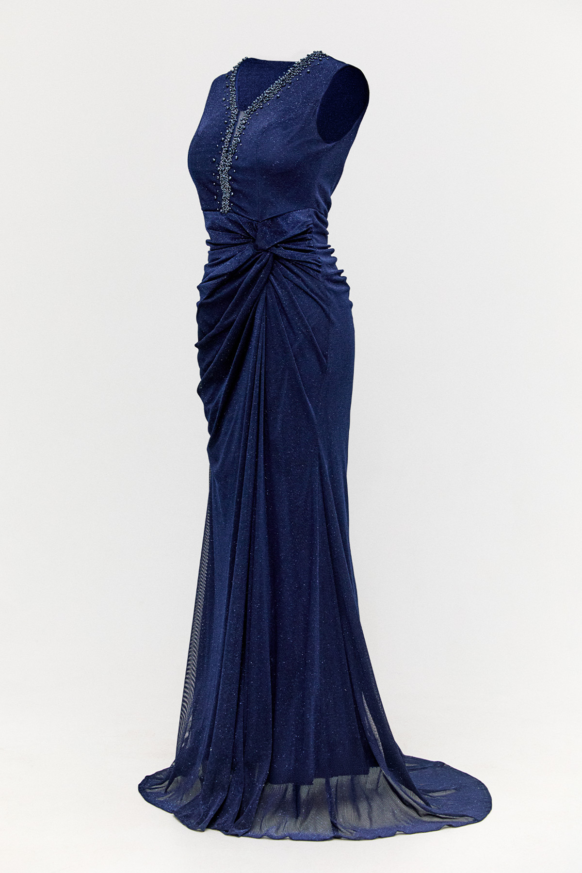 Işıltılı Taş Detaylı Abiye Elbise, Tesettür Giyim