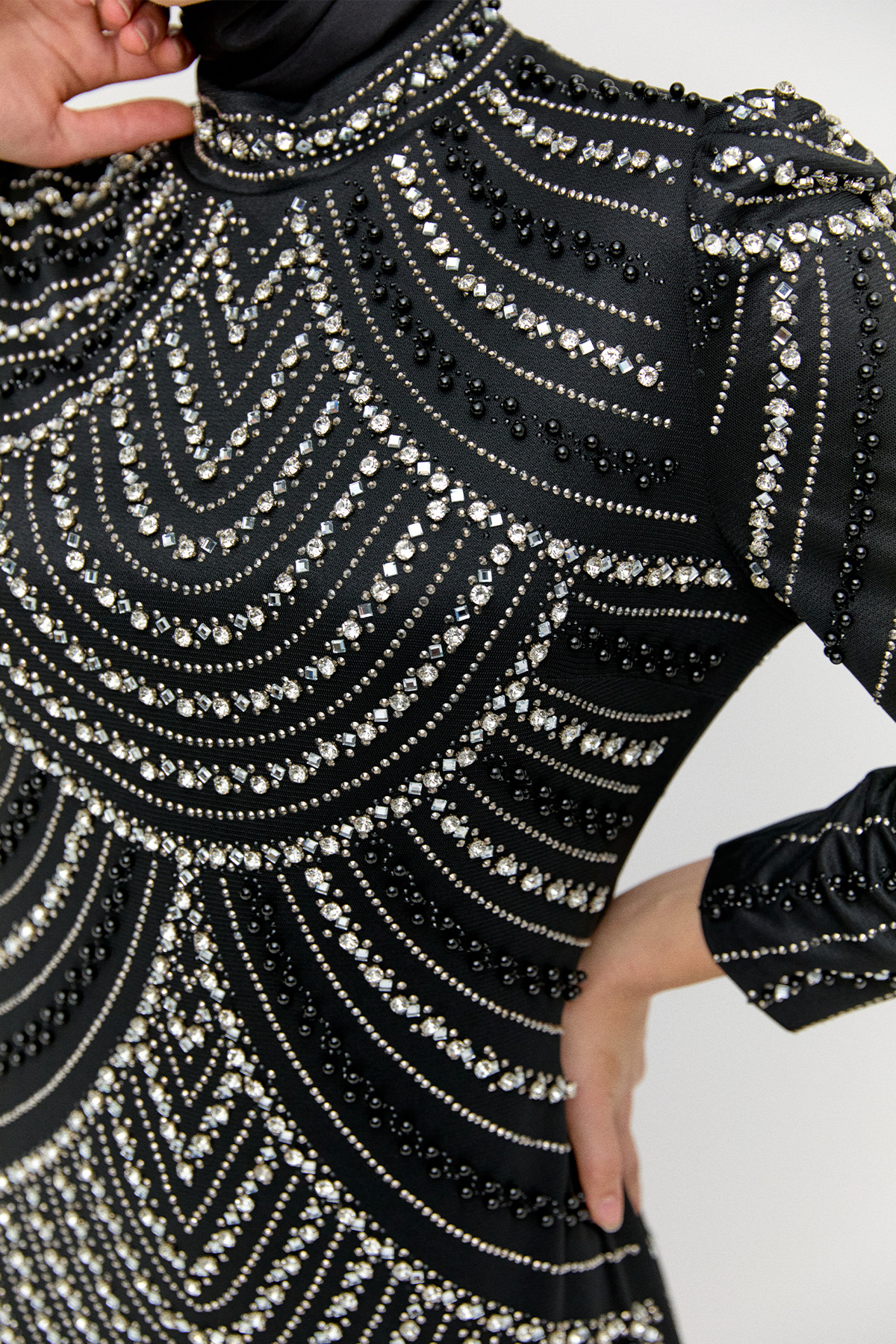 Taş İşlemeli Abiye Elbise, Tesettür Giyim