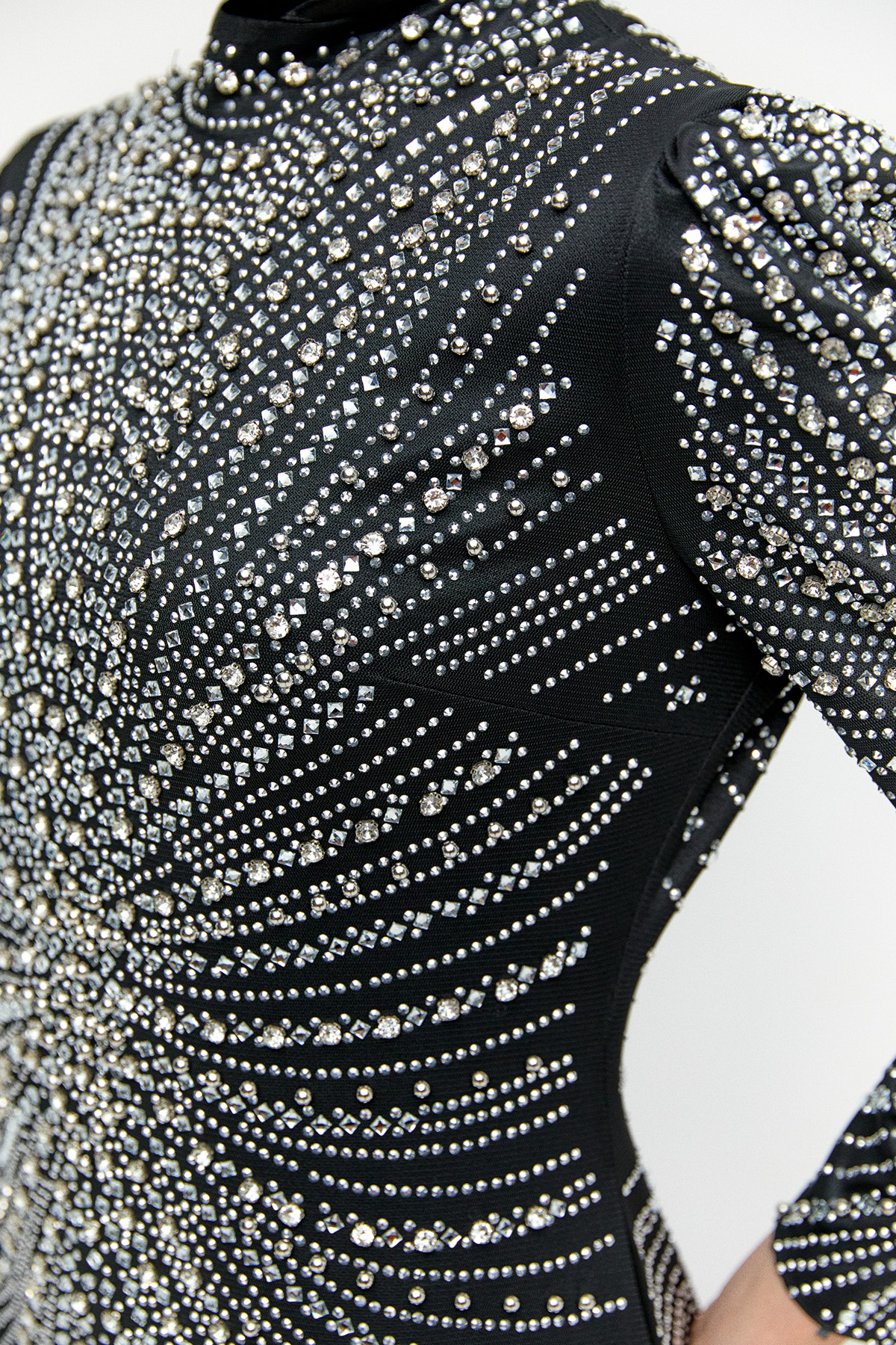 Taş İşlemeli Kuyruklu Abiye, Tesettür Giyim