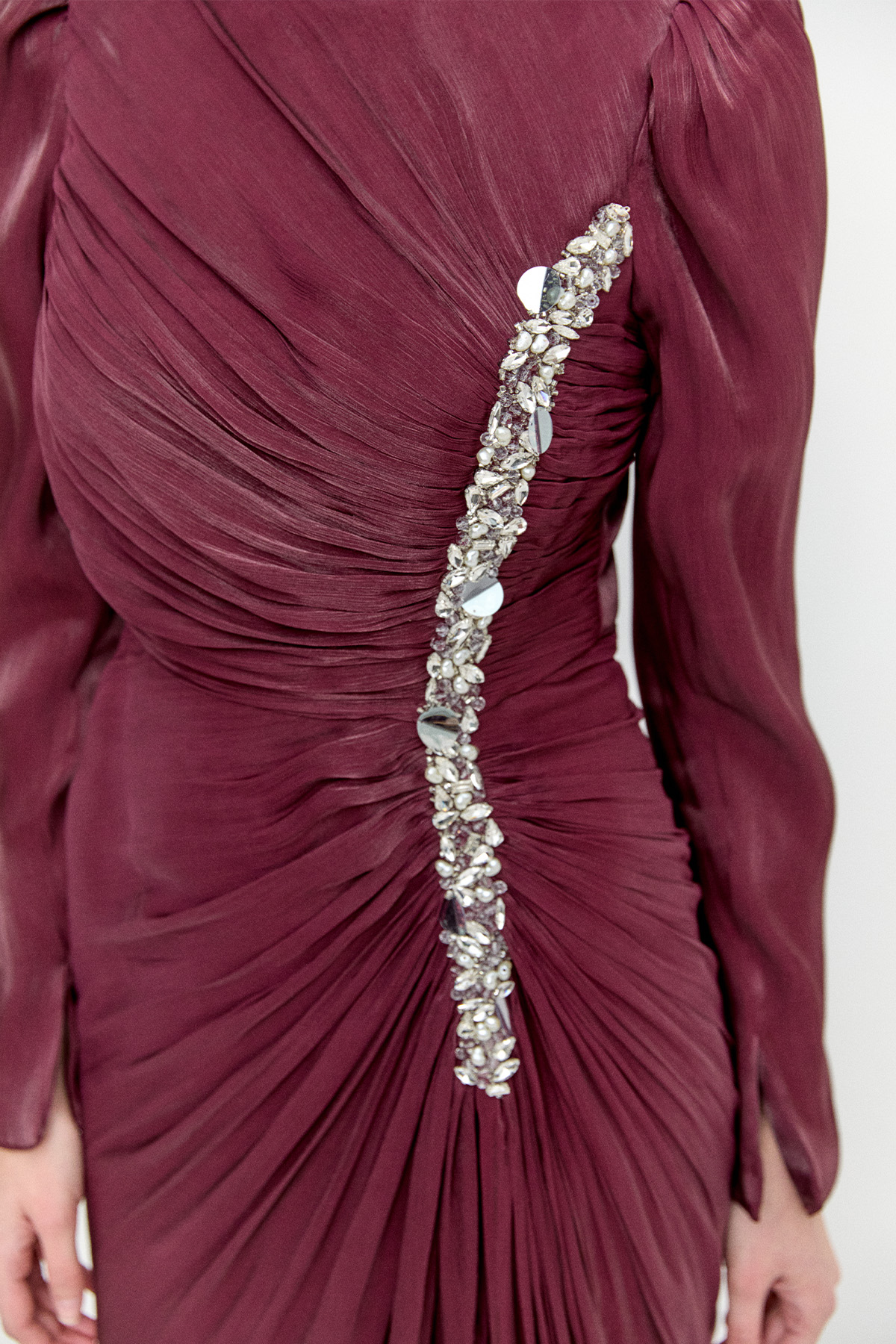 Pelerinli Jakarlı Abiye Elbise, Tesettür Giyim