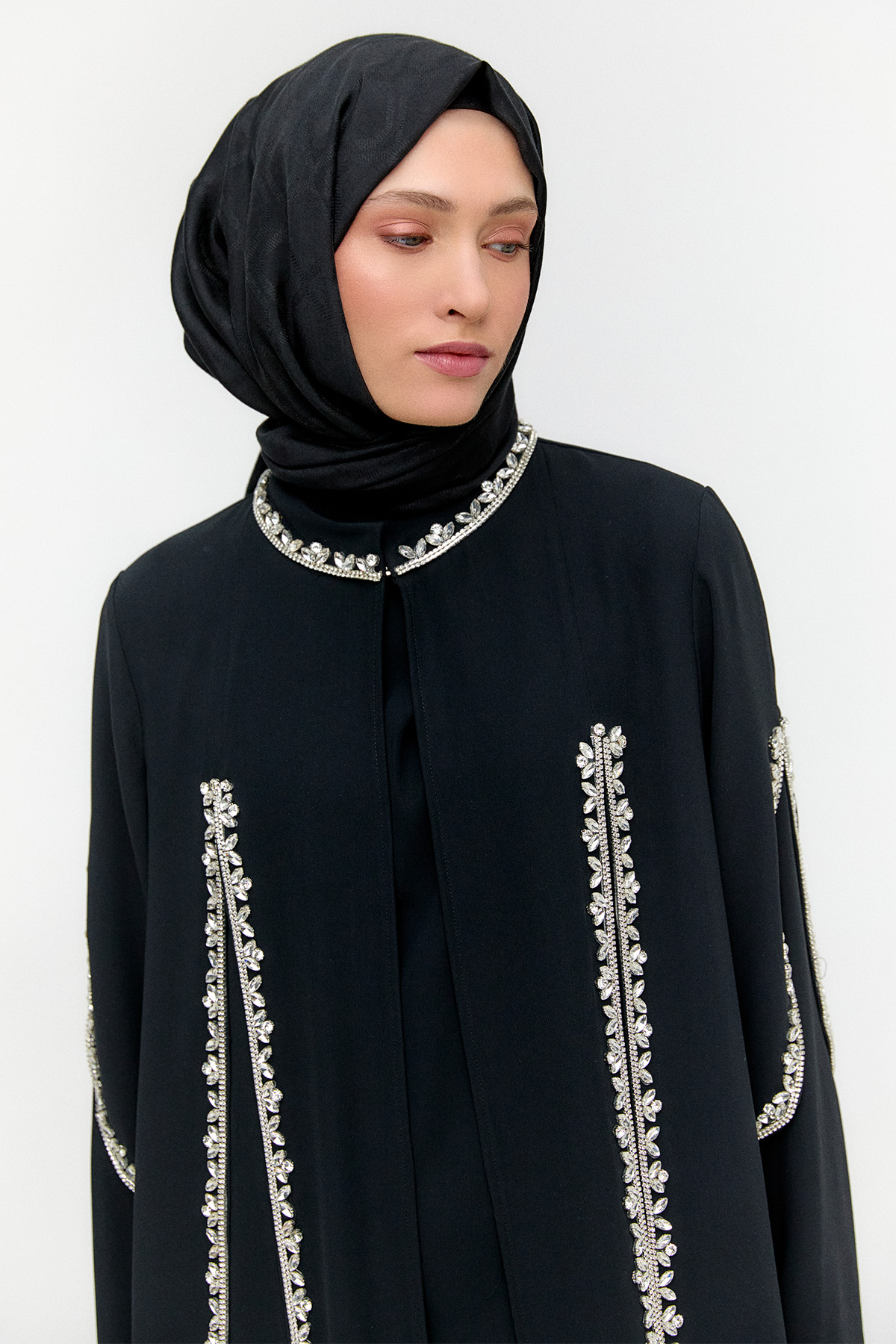 Çift Parçalı Krep Abaya, Tesettür Giyim