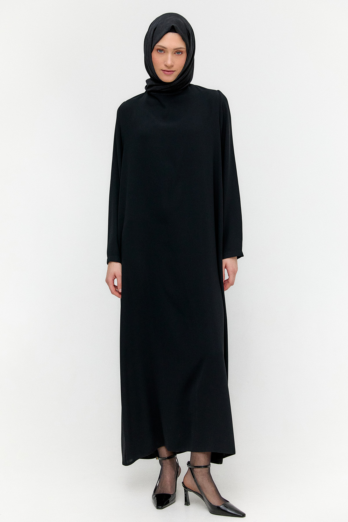 Çift Parçalı Krep Abaya, Tesettür Giyim