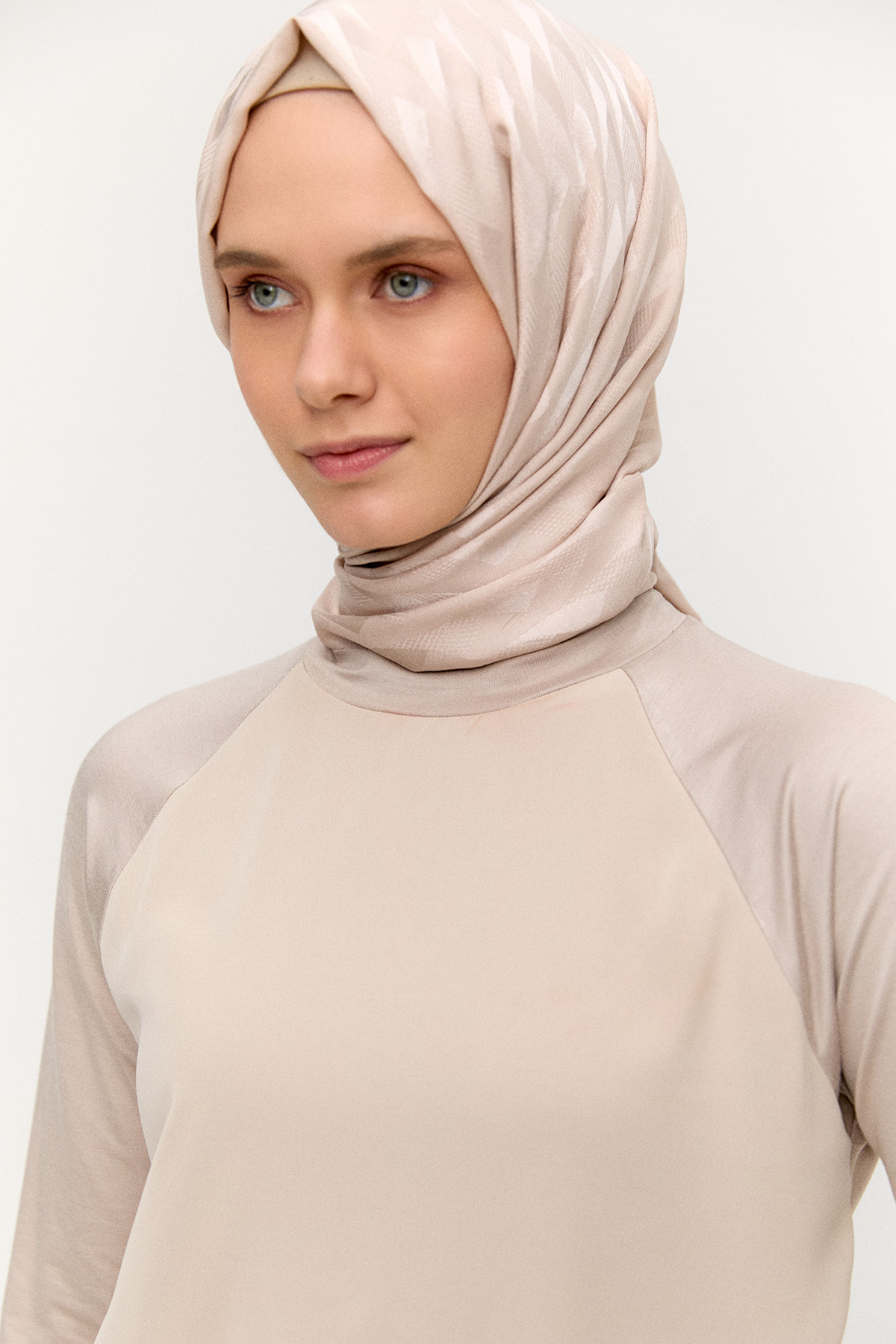 Şifon Detaylı Penye Bluz, Tesettür Giyim