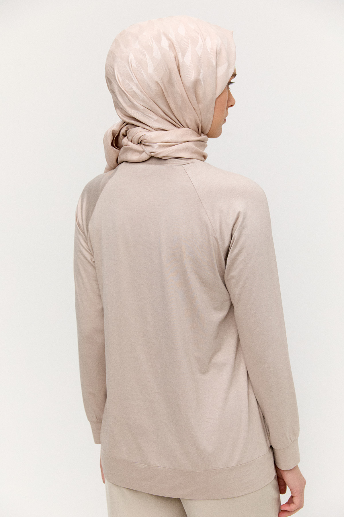 Şifon Detaylı Penye Bluz, Tesettür Giyim