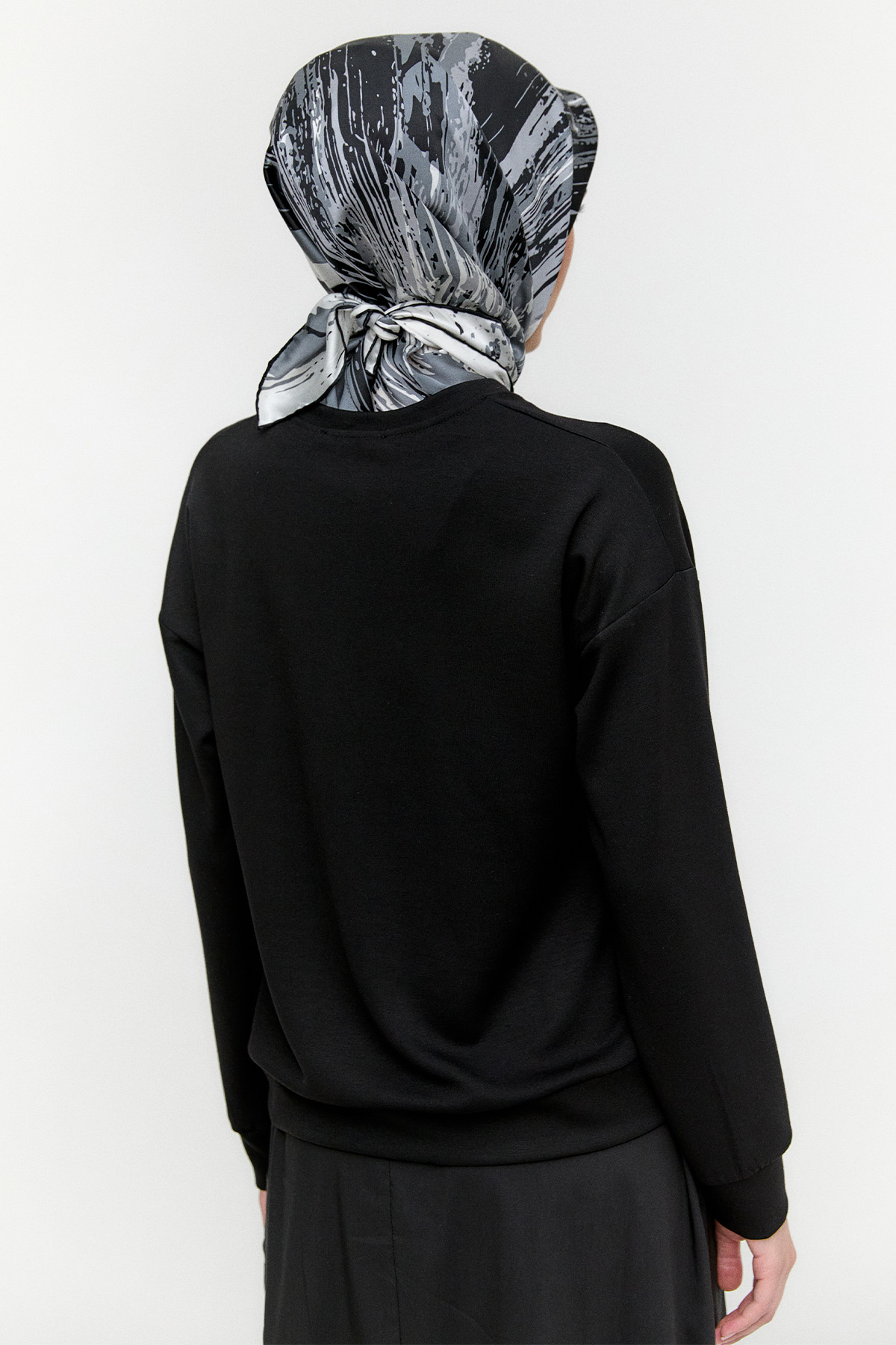 Çiçek Motifli Modal Bluz, Tesettür Giyim