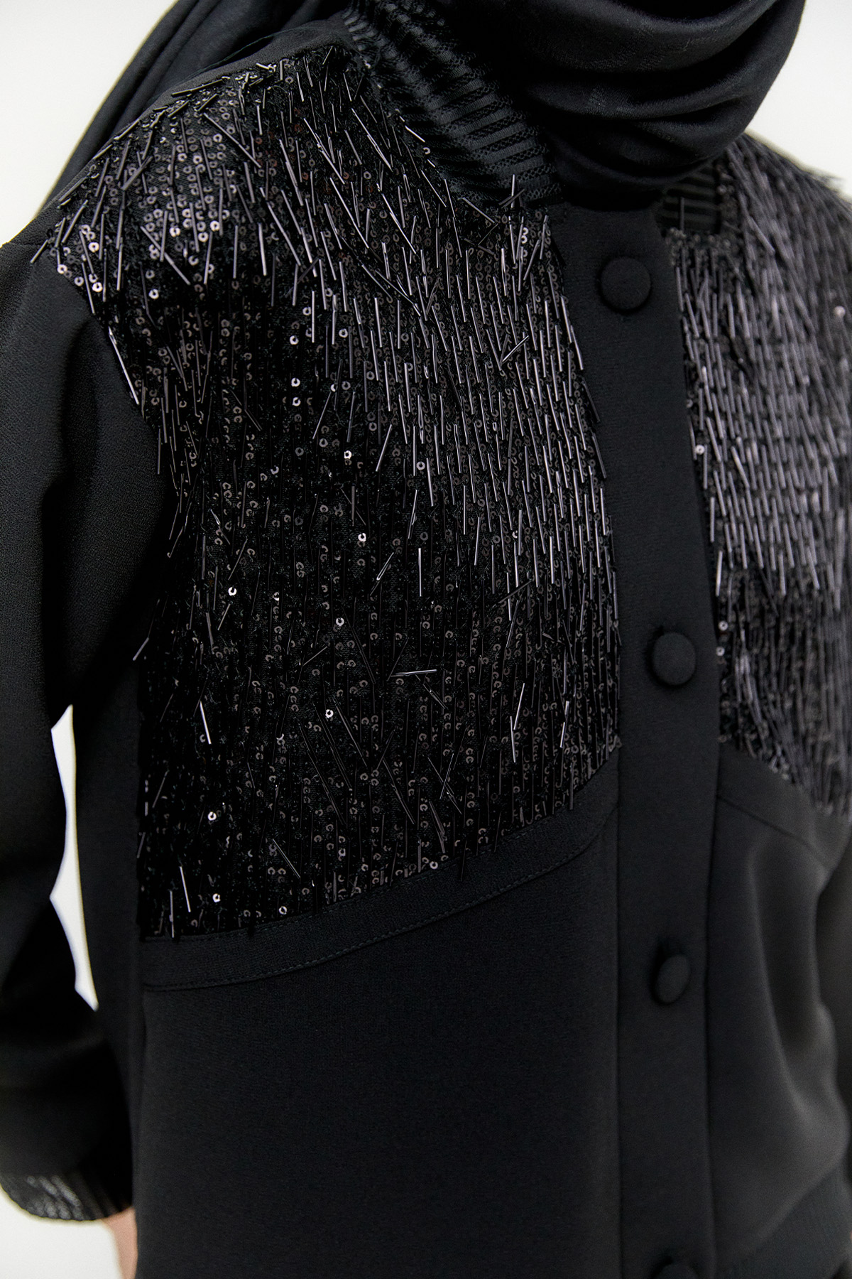 İşleme Detaylı Bomber Ceket, Tesettür Giyim