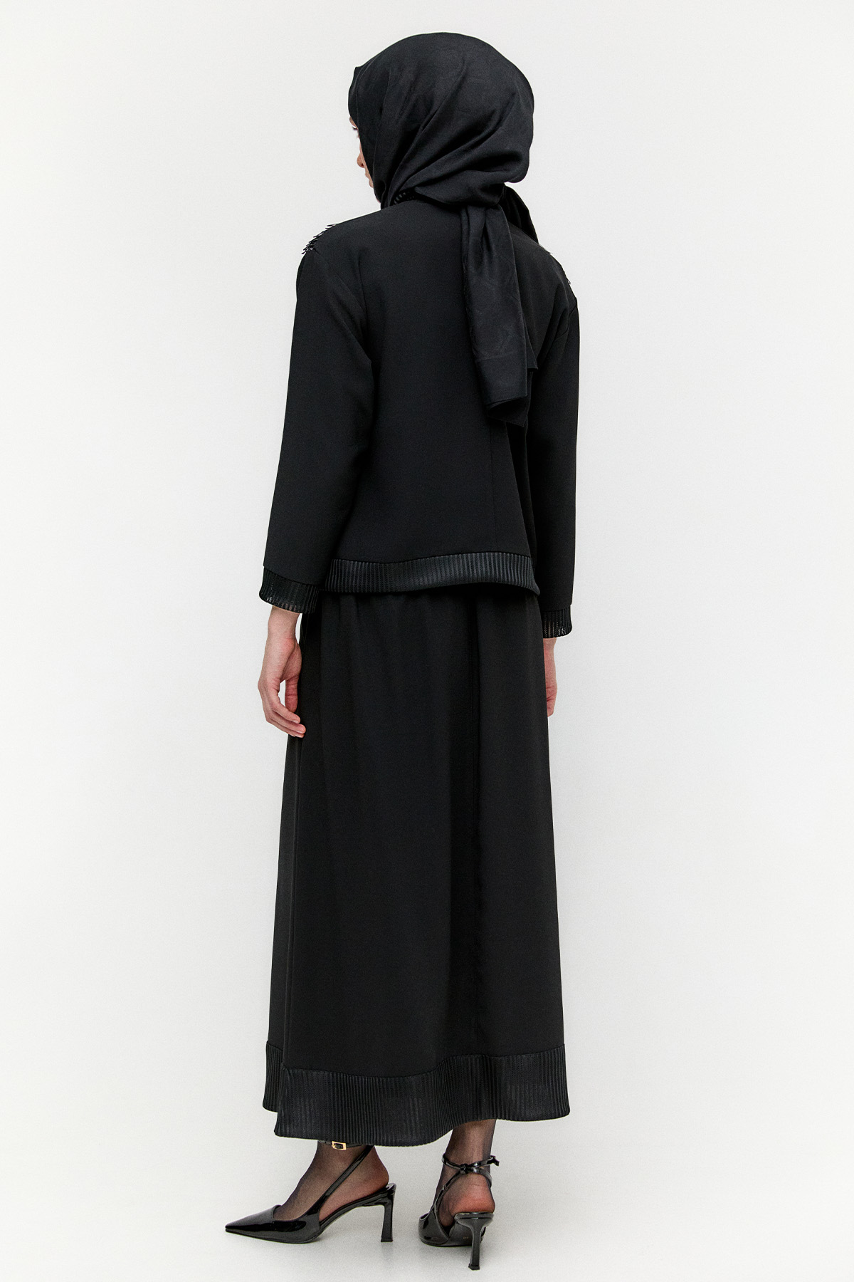 İşleme Detaylı Bomber Ceket, Tesettür Giyim