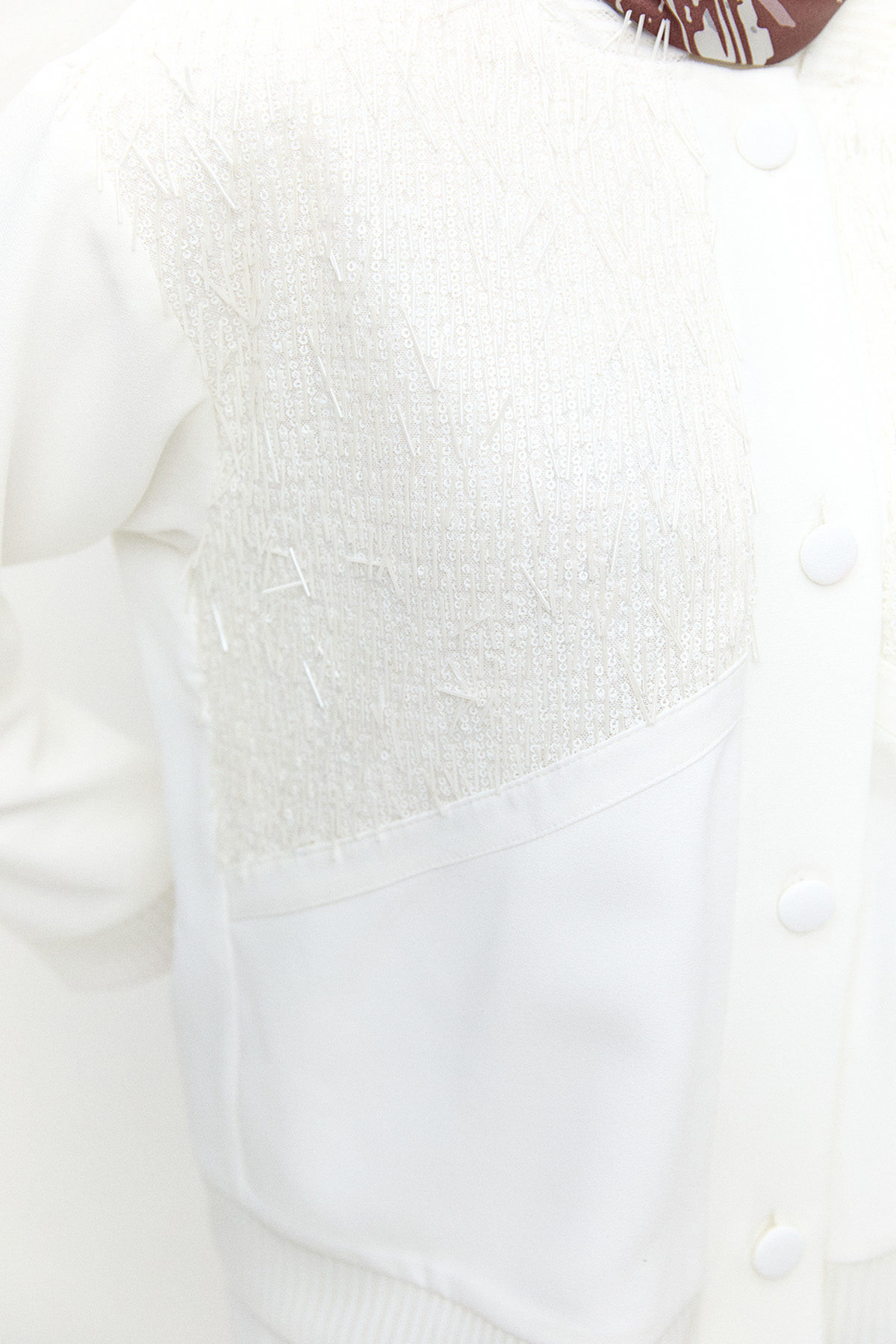 İşleme Detaylı Bomber Ceket, Tesettür Giyim