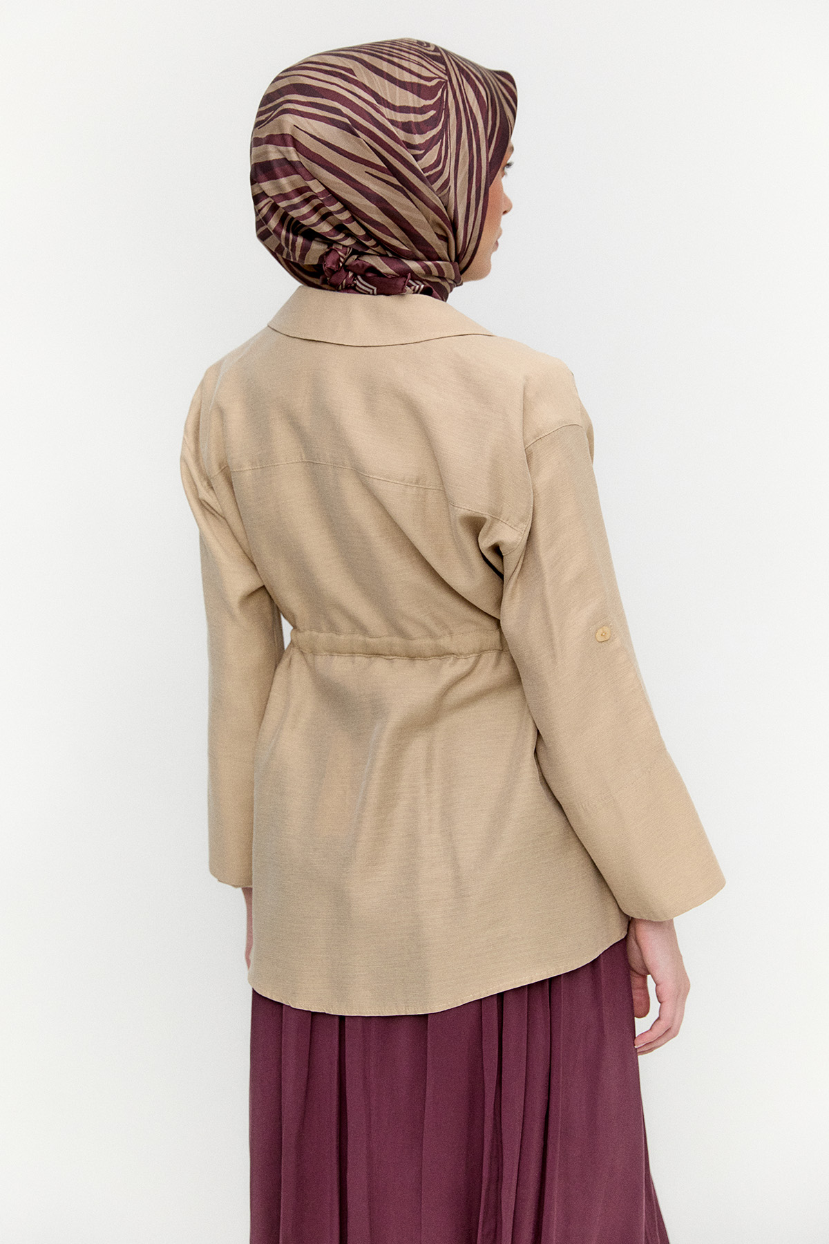 Metal Aksesuarlı Ceket, Tesettür Giyim