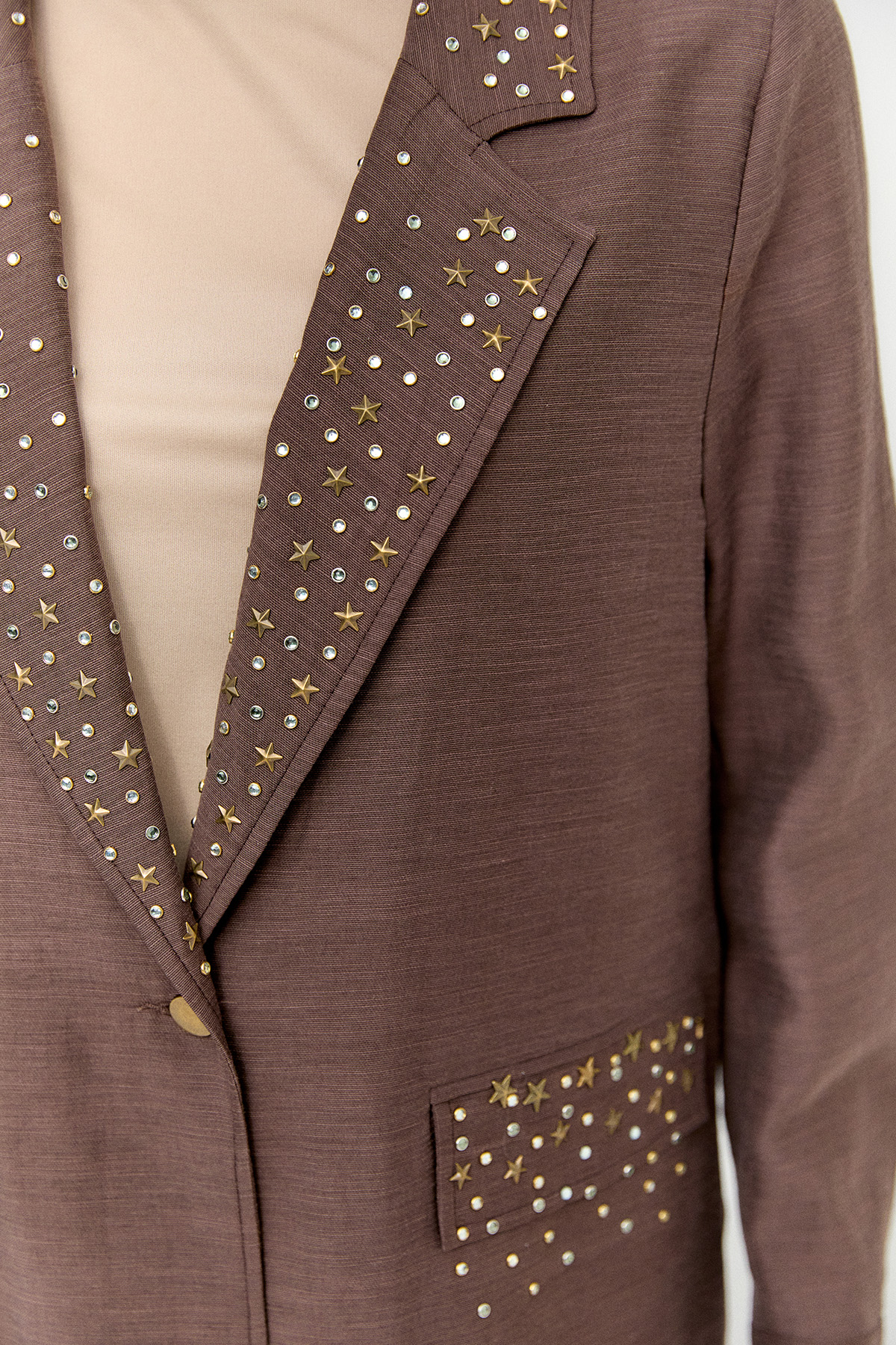 Taşlı Mono Kapamalı Ceket, Tesettür Giyim