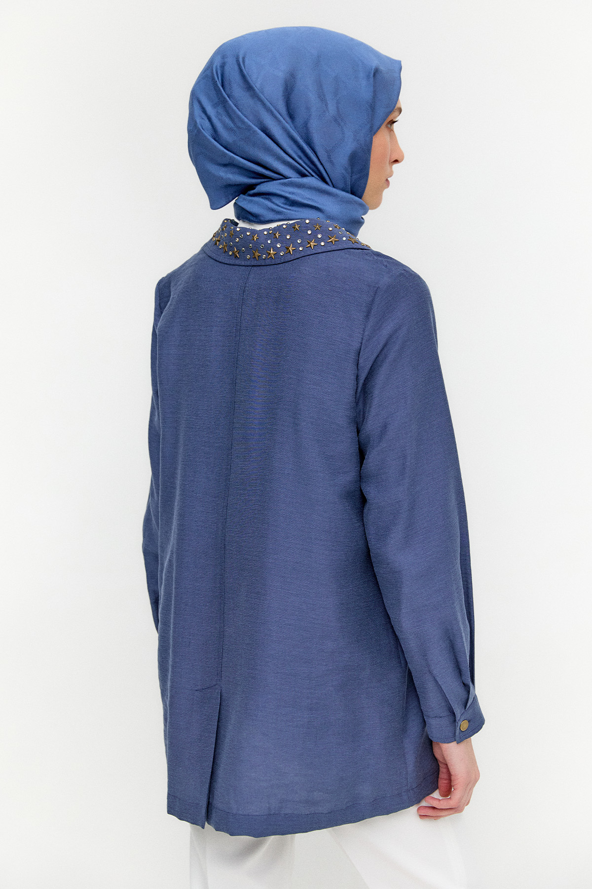 Taşlı Mono Kapamalı Ceket, Tesettür Giyim