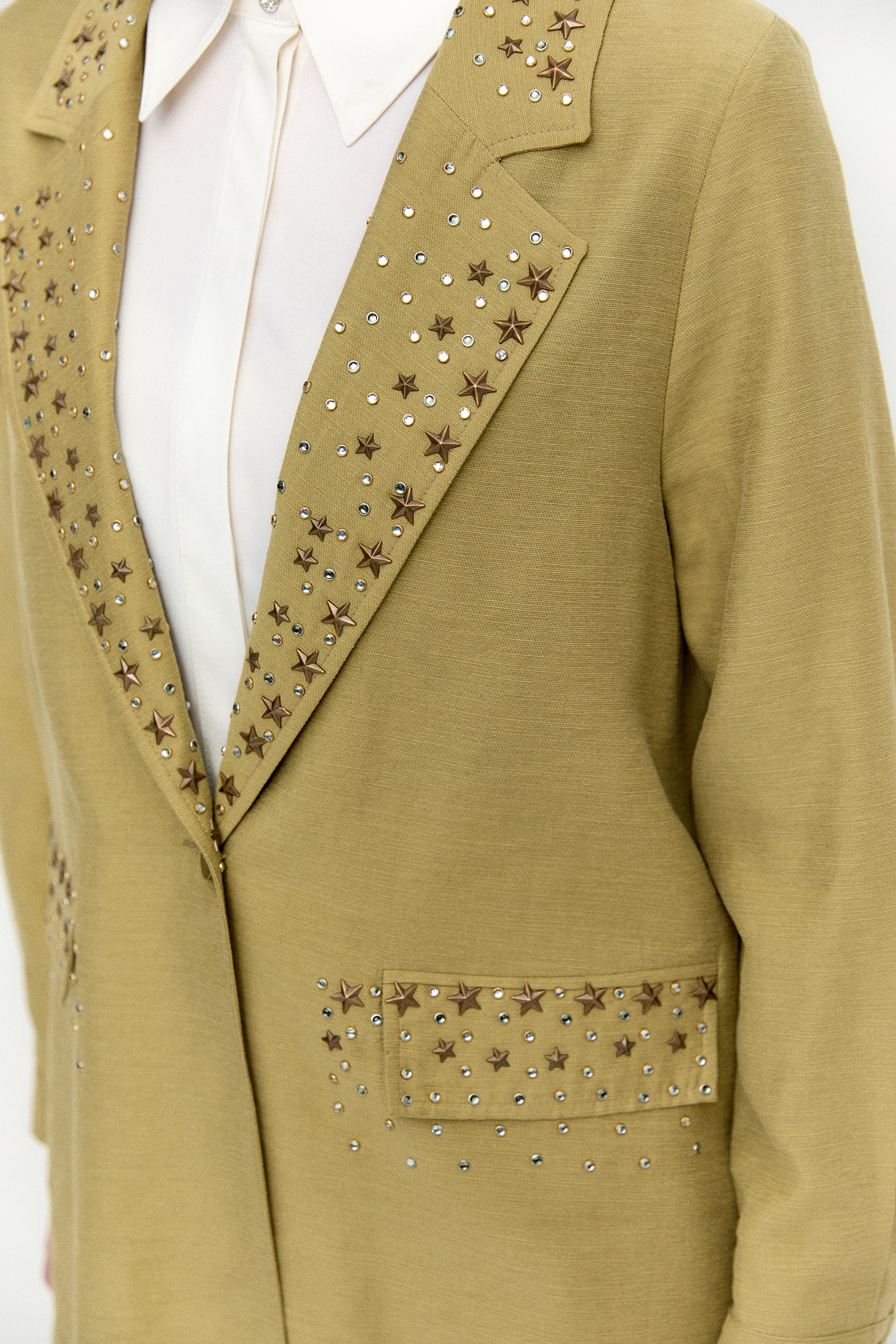 Taşlı Mono Kapamalı Ceket, Tesettür Giyim