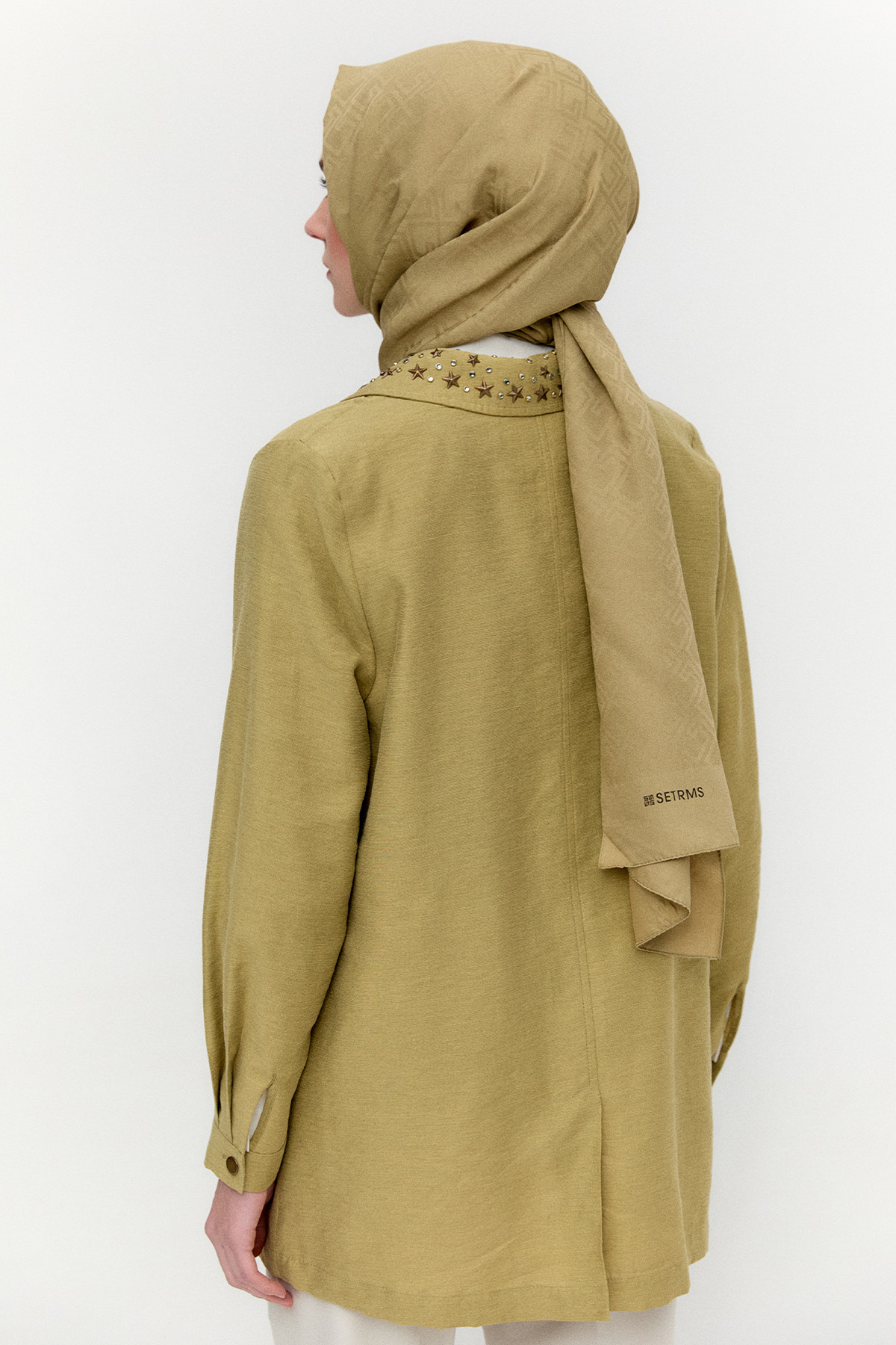 Taşlı Mono Kapamalı Ceket, Tesettür Giyim